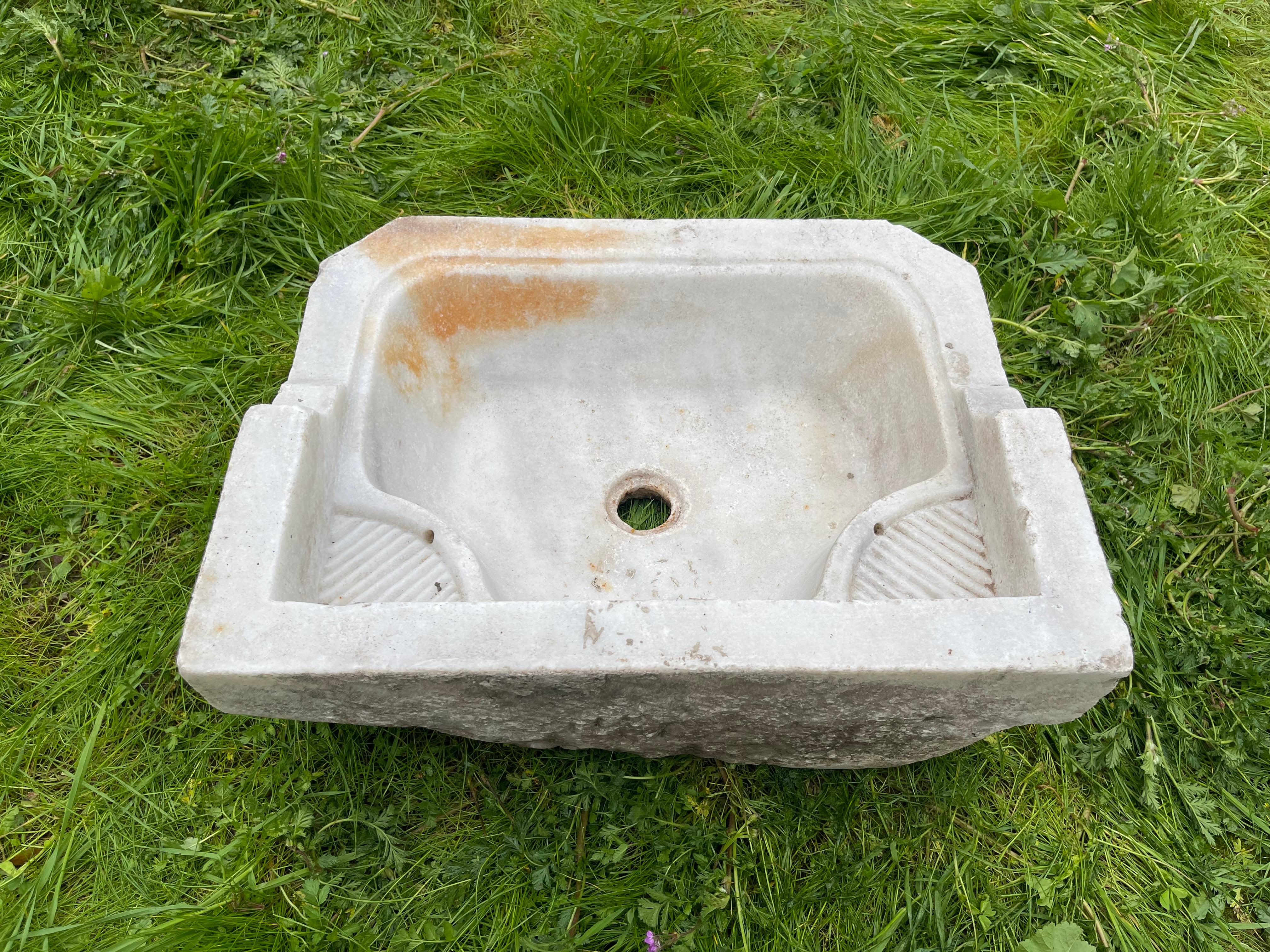 Mermer Lavabo (Ottoman Marble Sink) 0235 For Sale 4
