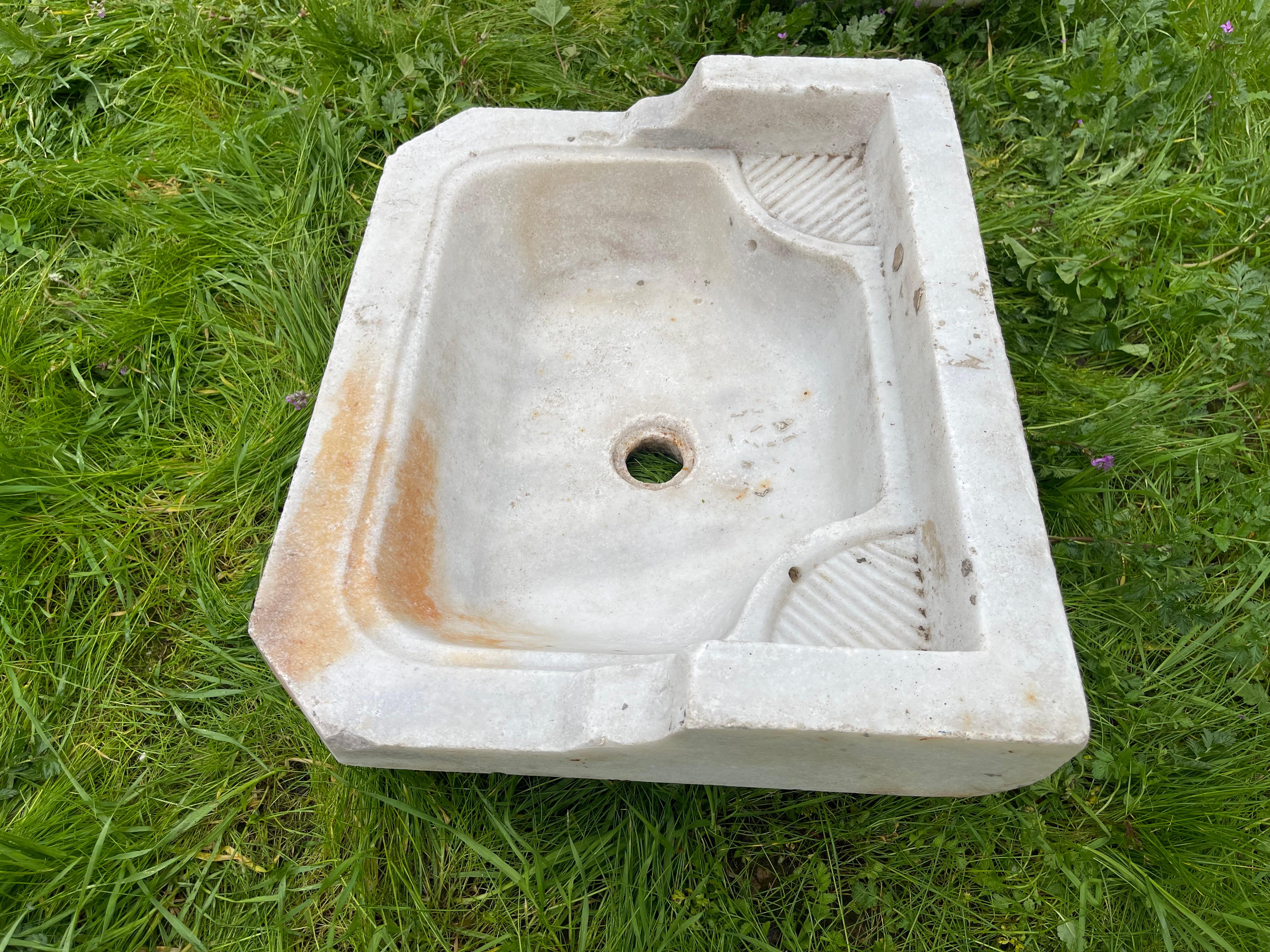 Mermer Lavabo (Ottoman Marble Sink) 0235 For Sale 6