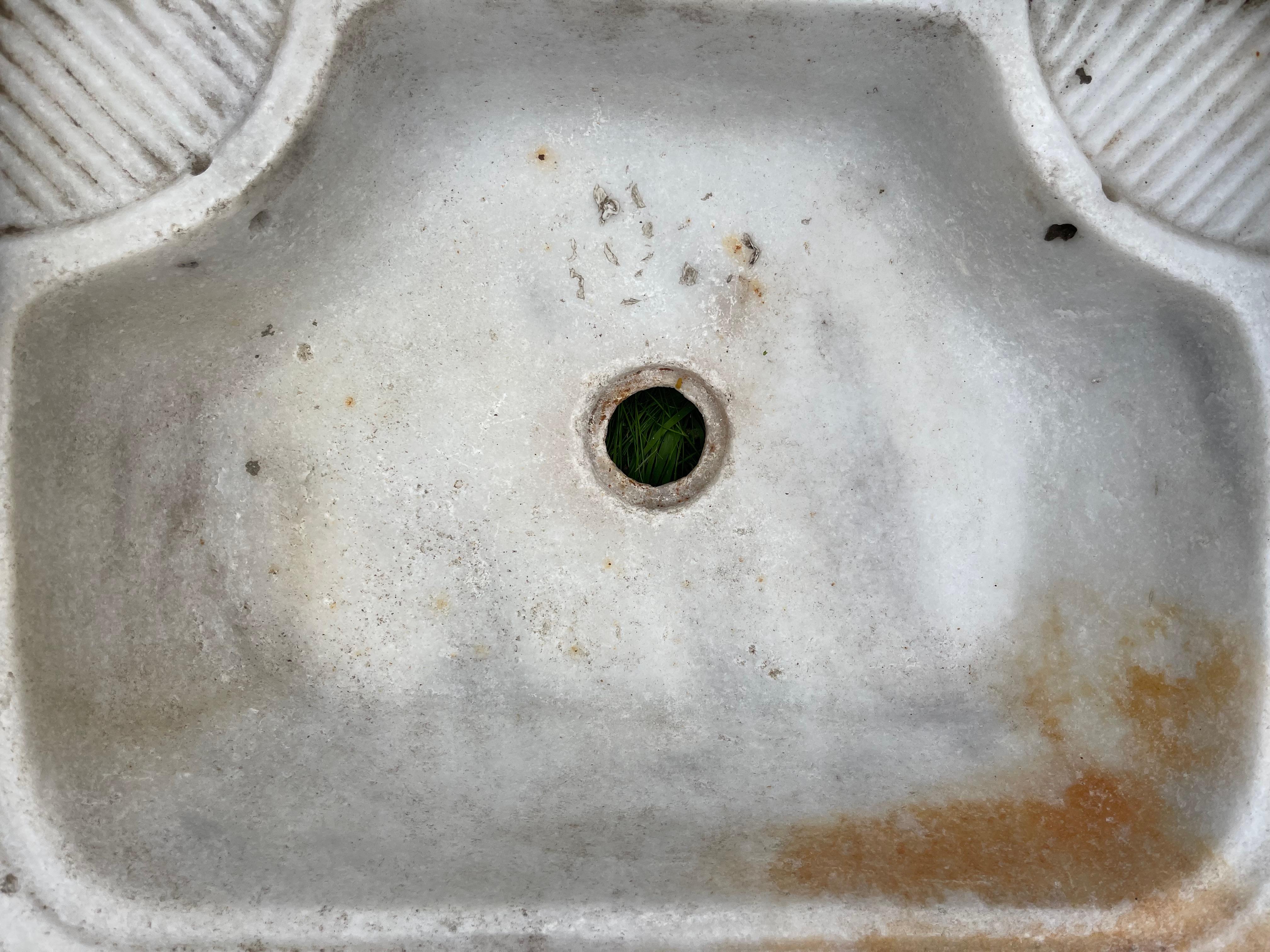 Mermer Lavabo (Ottoman Marble Sink) 0235 For Sale 8