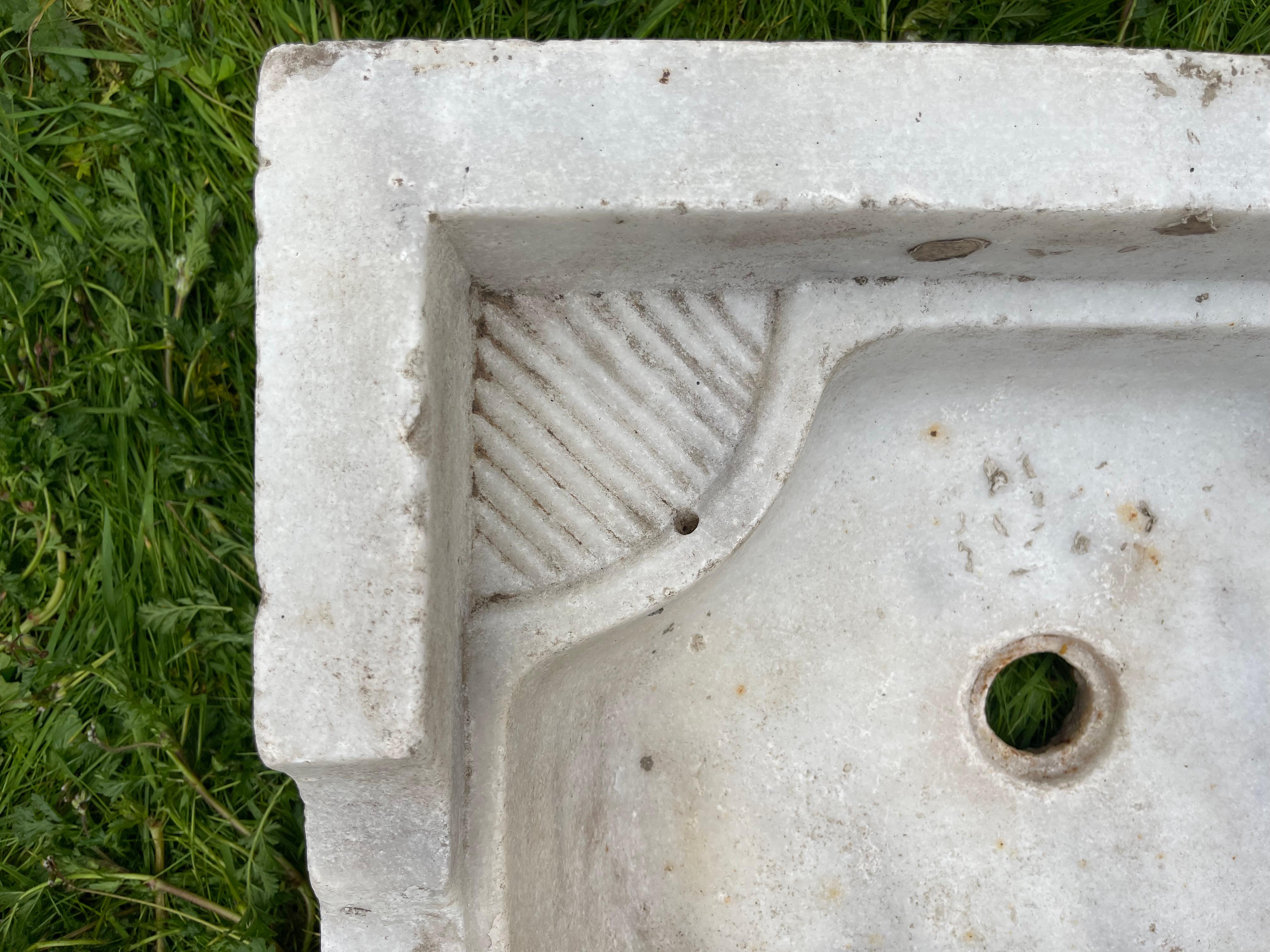Mermer Lavabo (Ottoman Marble Sink) 0235 For Sale 9