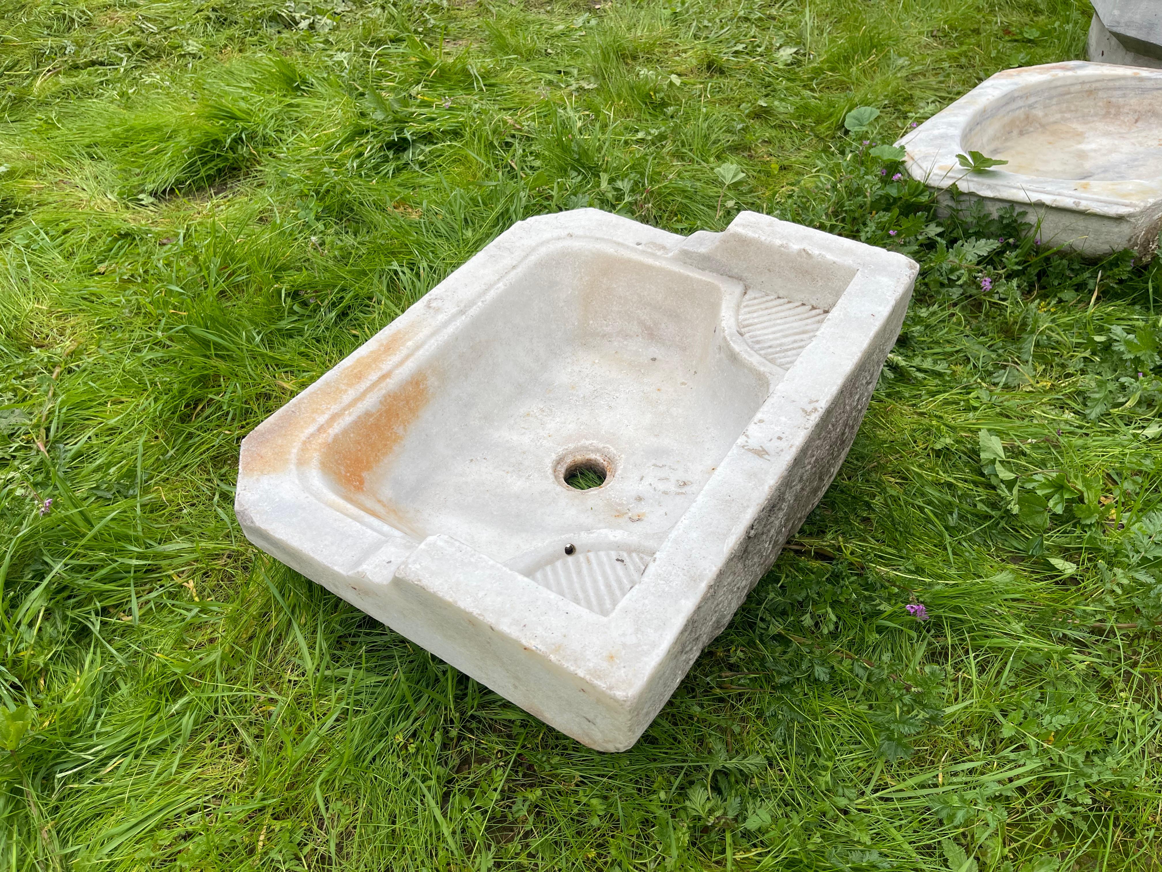 20th Century Mermer Lavabo (Ottoman Marble Sink) 0235 For Sale