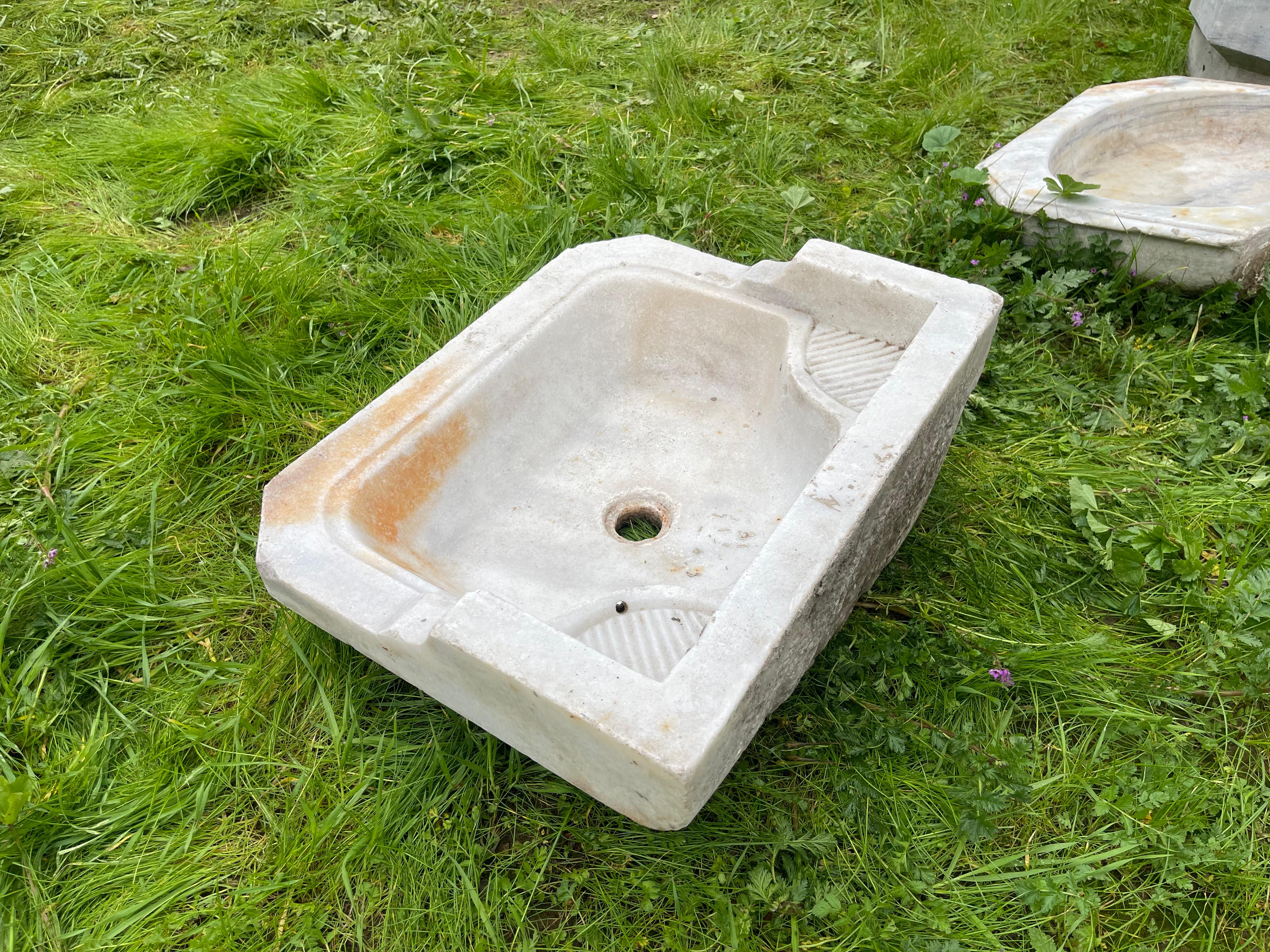 Mermer Lavabo (Ottoman Marble Sink) 0235 For Sale 2