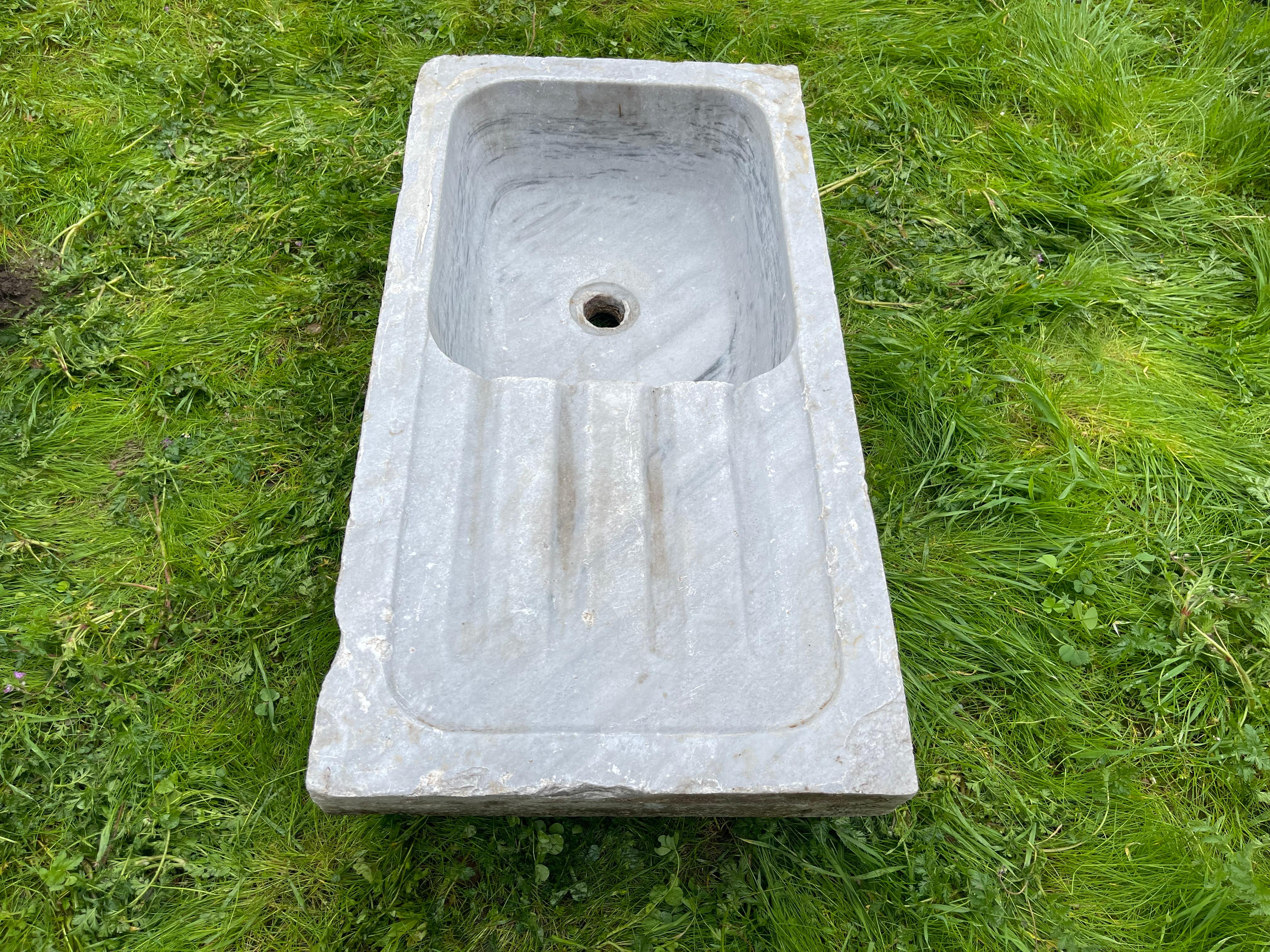 Mermer Lavabo (Ottoman Marble Sink) 0251 For Sale 7