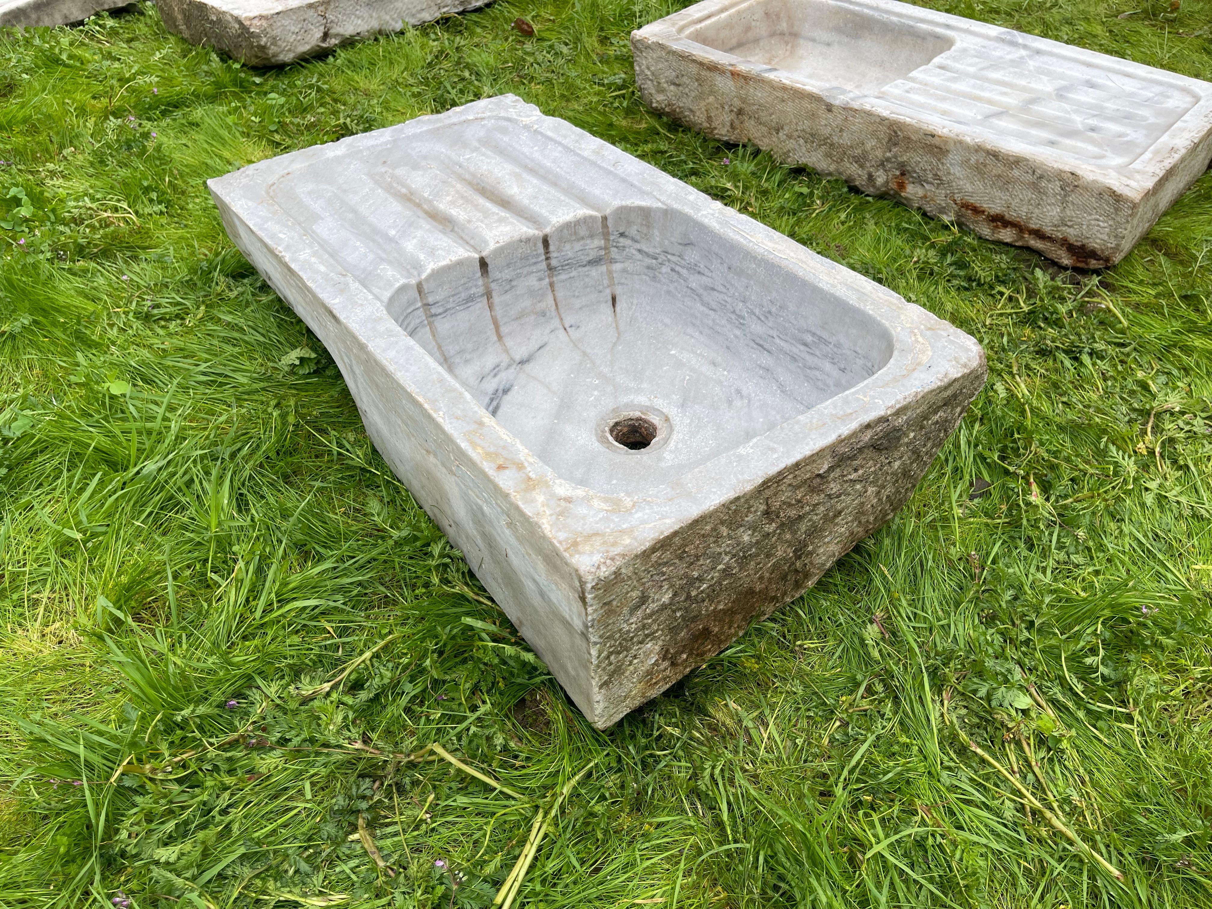 Mermer Lavabo (Ottoman Marble Sink) 0251 For Sale 9