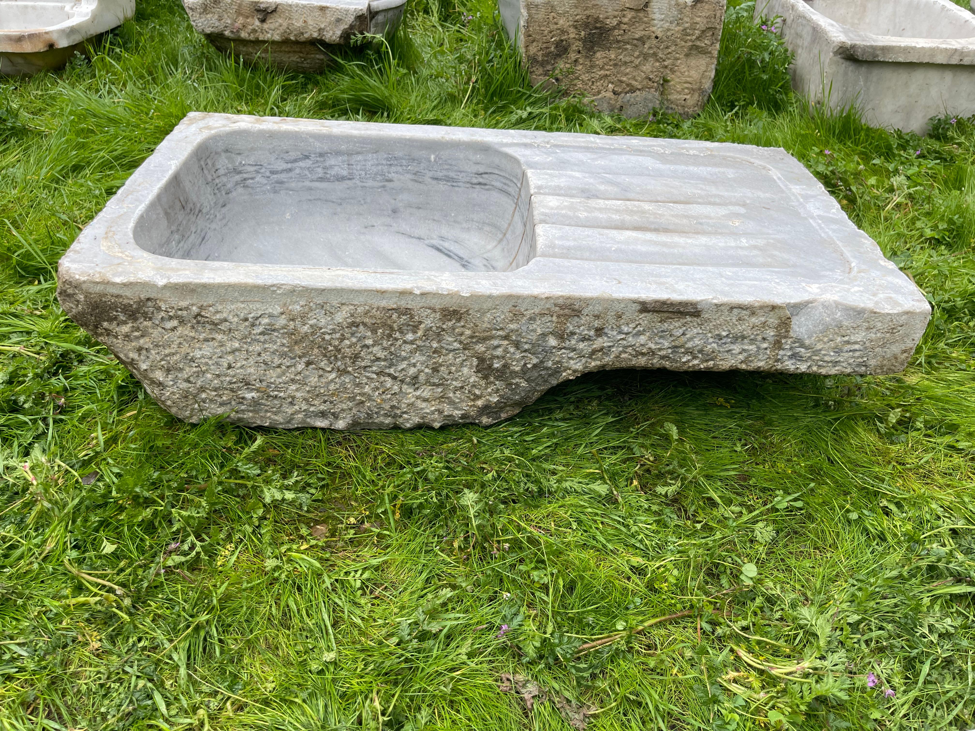 Mermer Lavabo (Ottoman Marble Sink) 0251 For Sale 10