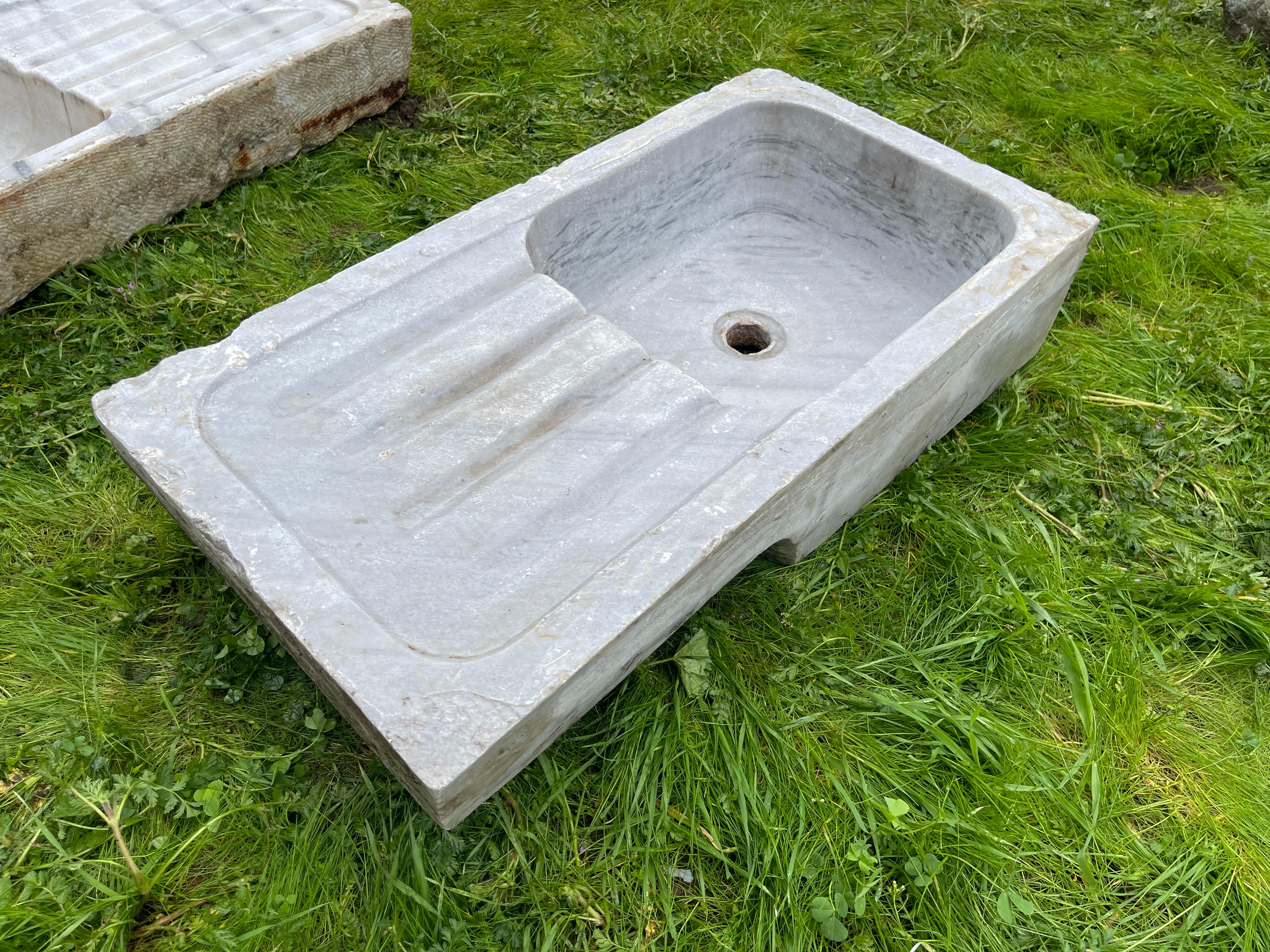 Turkish Mermer Lavabo (Ottoman Marble Sink) 0251 For Sale