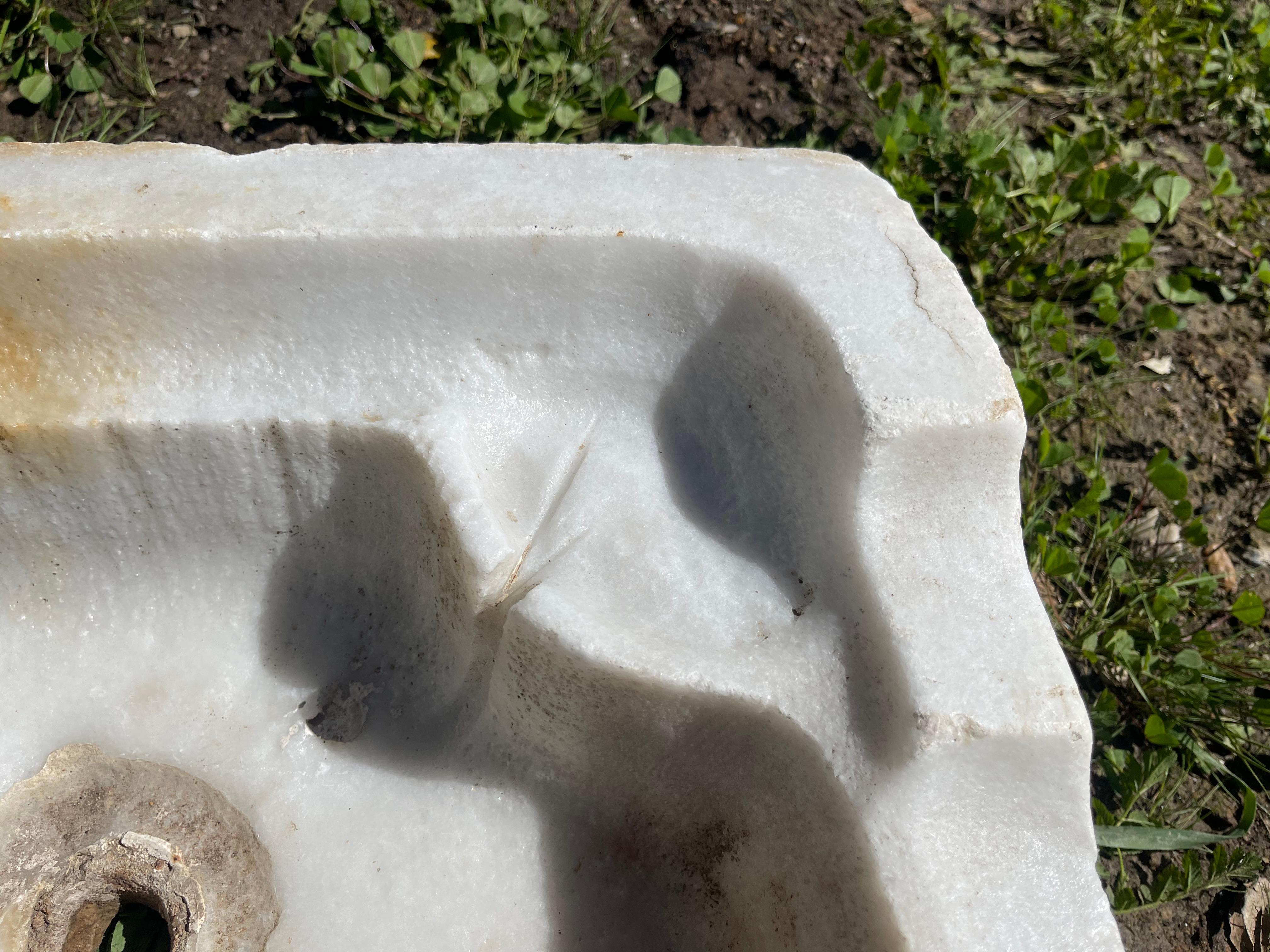 Greco Roman Mermer Lavabo (Ottoman Marble Sink) 0260 For Sale