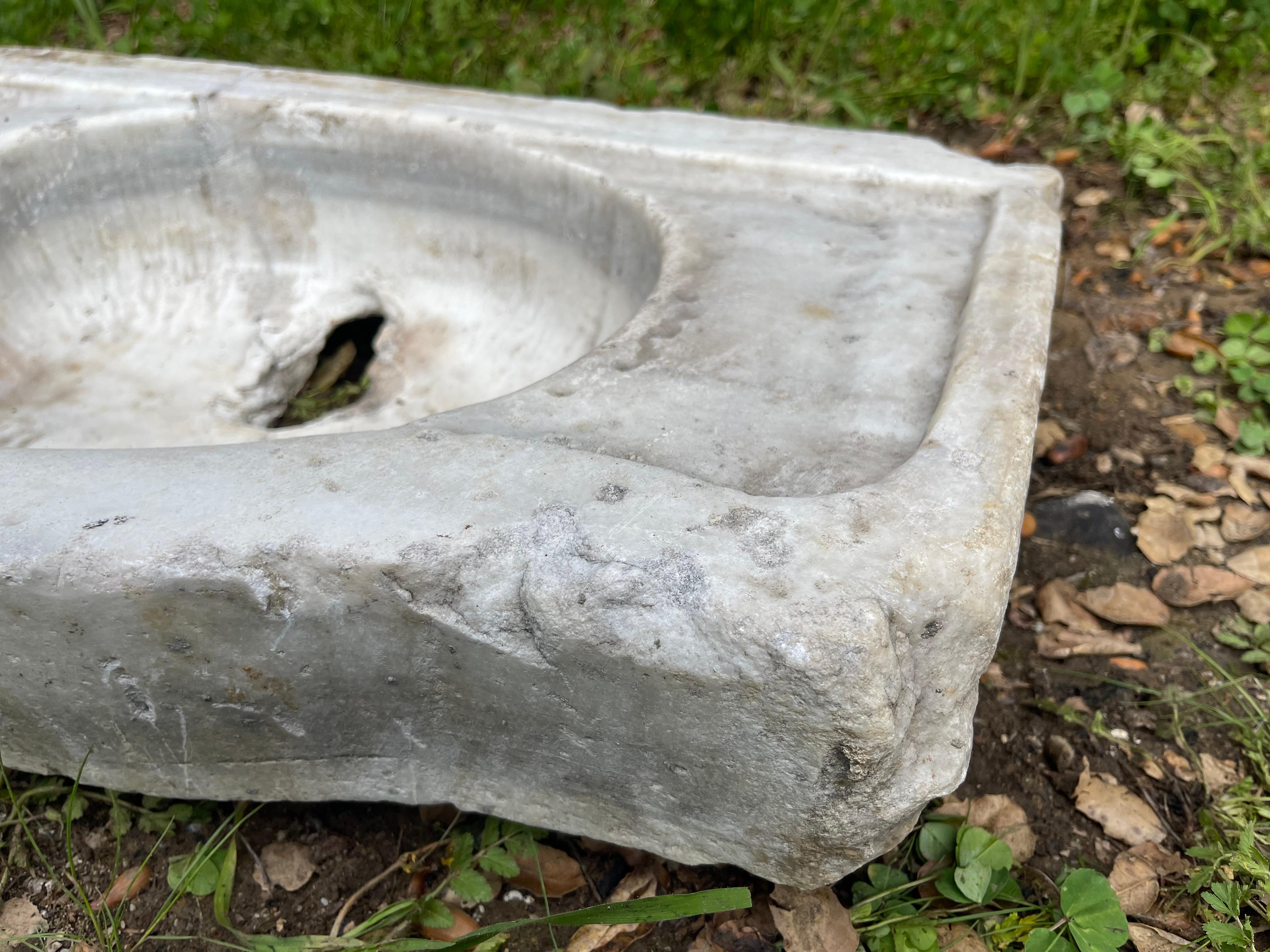 Greco Roman Mermer Lavabo (Ottoman Marble Sink) 0261 For Sale