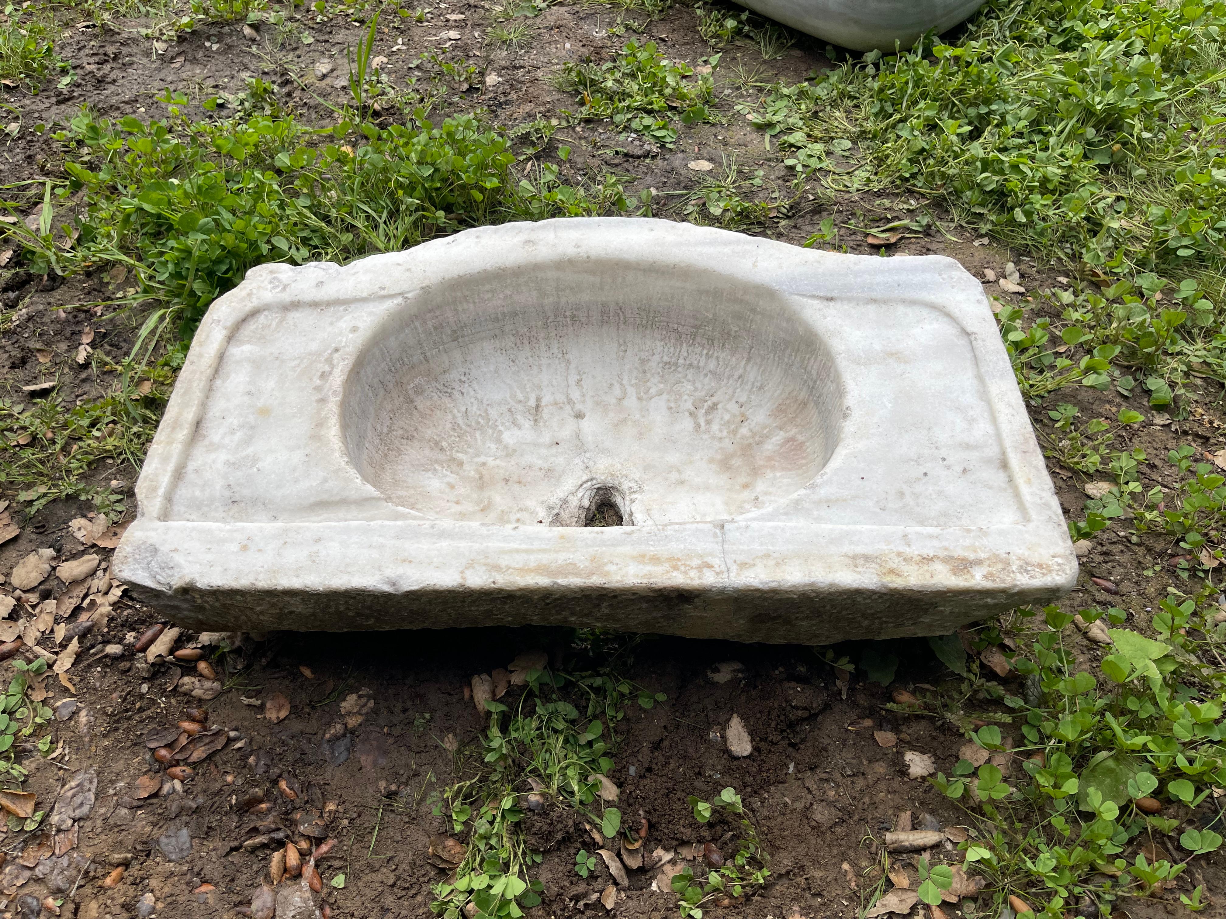 20th Century Mermer Lavabo (Ottoman Marble Sink) 0261 For Sale