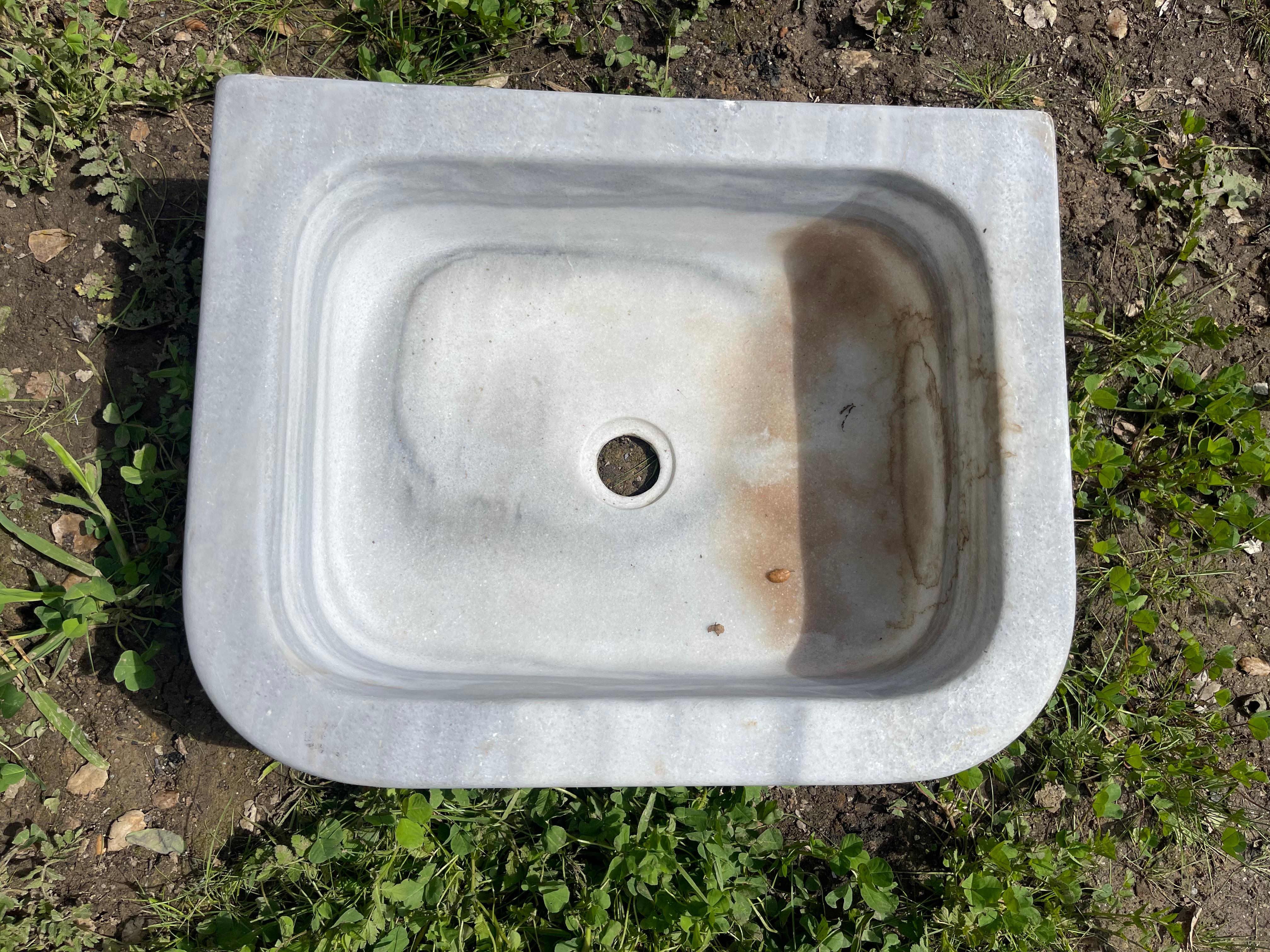 Fatto a mano Mermer Lavabo (Lavello Ottomano in Marmo) 0262 in vendita
