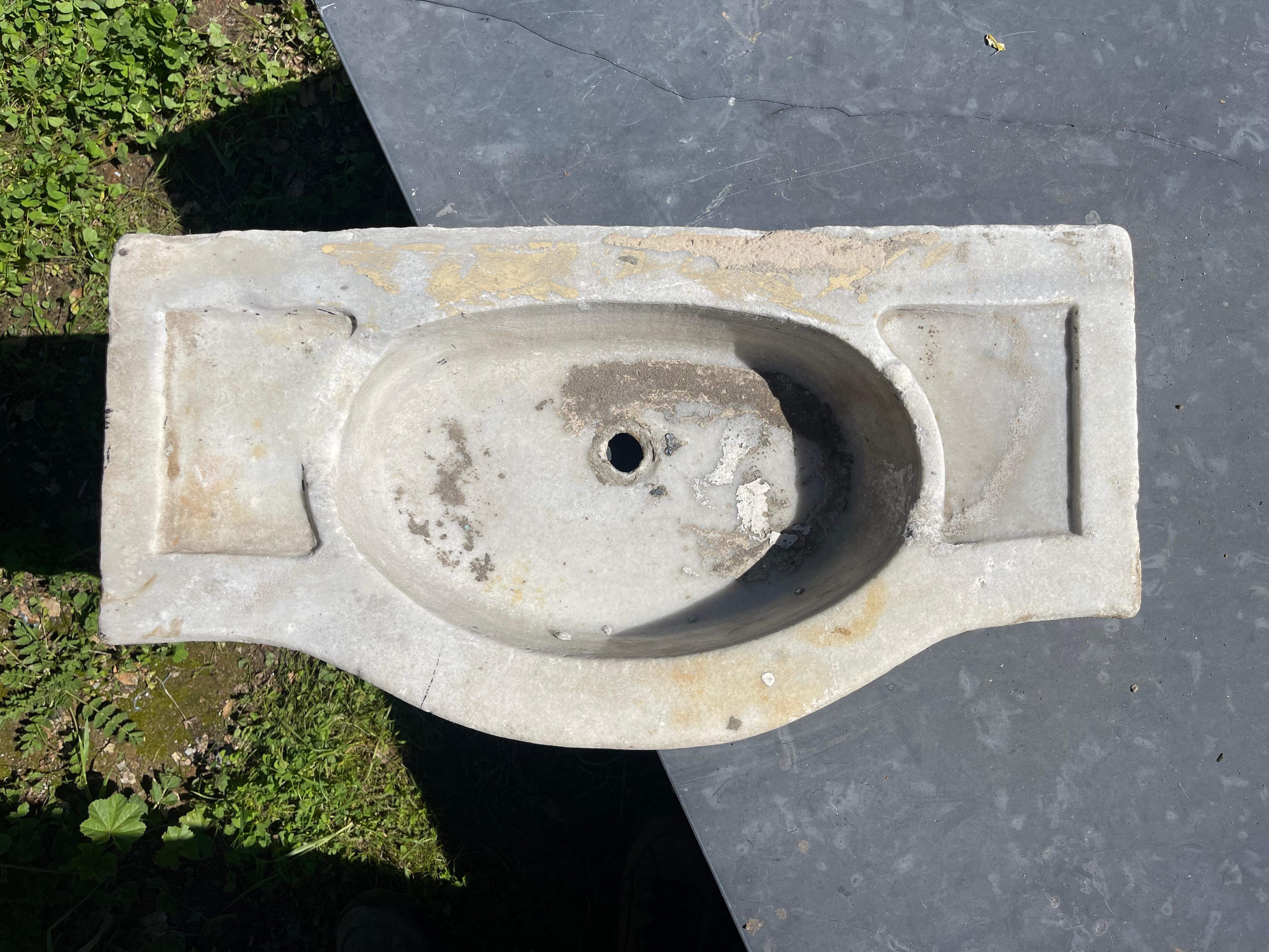 Greco Roman Mermer Lavabo (Ottoman Marble Sink) 0263 For Sale