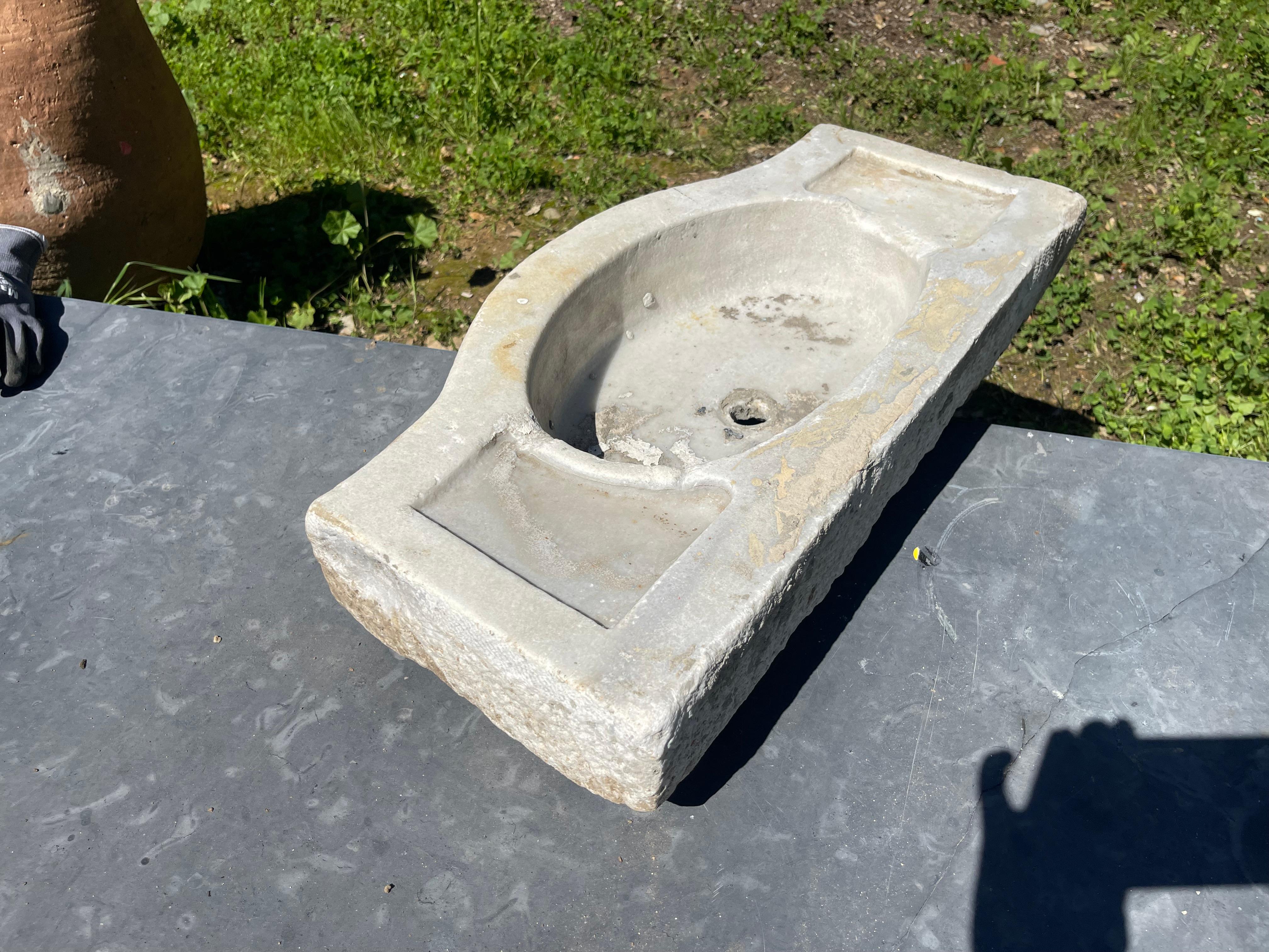 Turkish Mermer Lavabo (Ottoman Marble Sink) 0263 For Sale