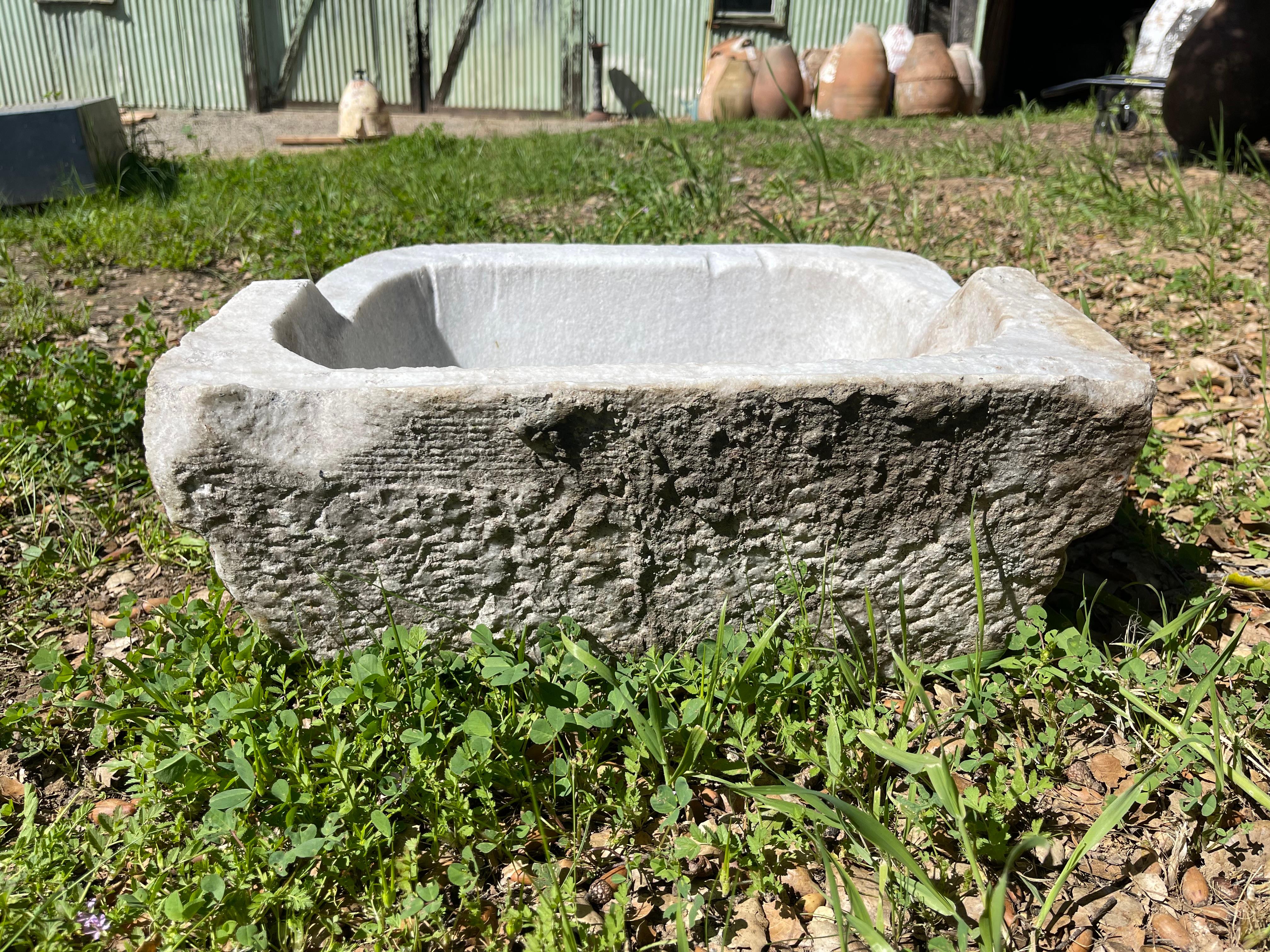 Fait main Mermer Lavabo (égout ottoman en marbre) - 0264 en vente