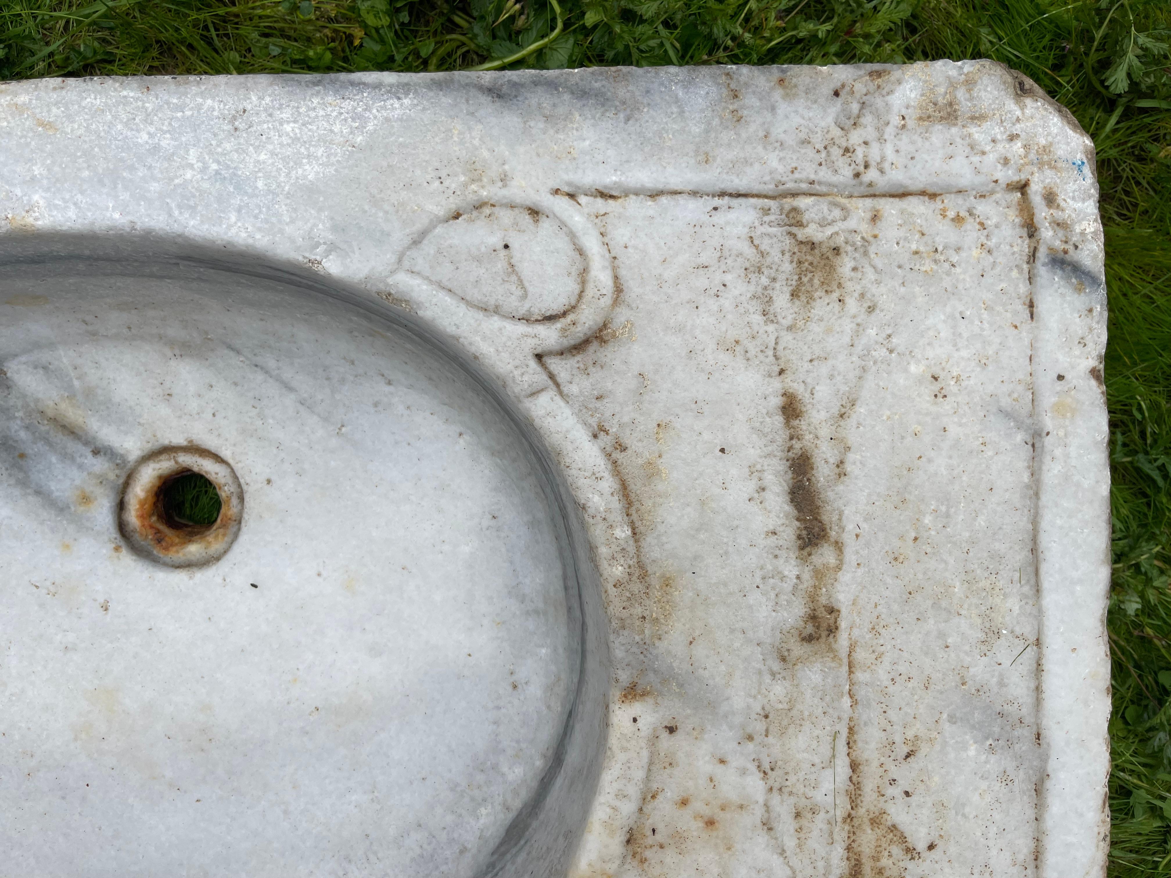 Mermer Lavabo (Lavabo en marbre) en vente 2