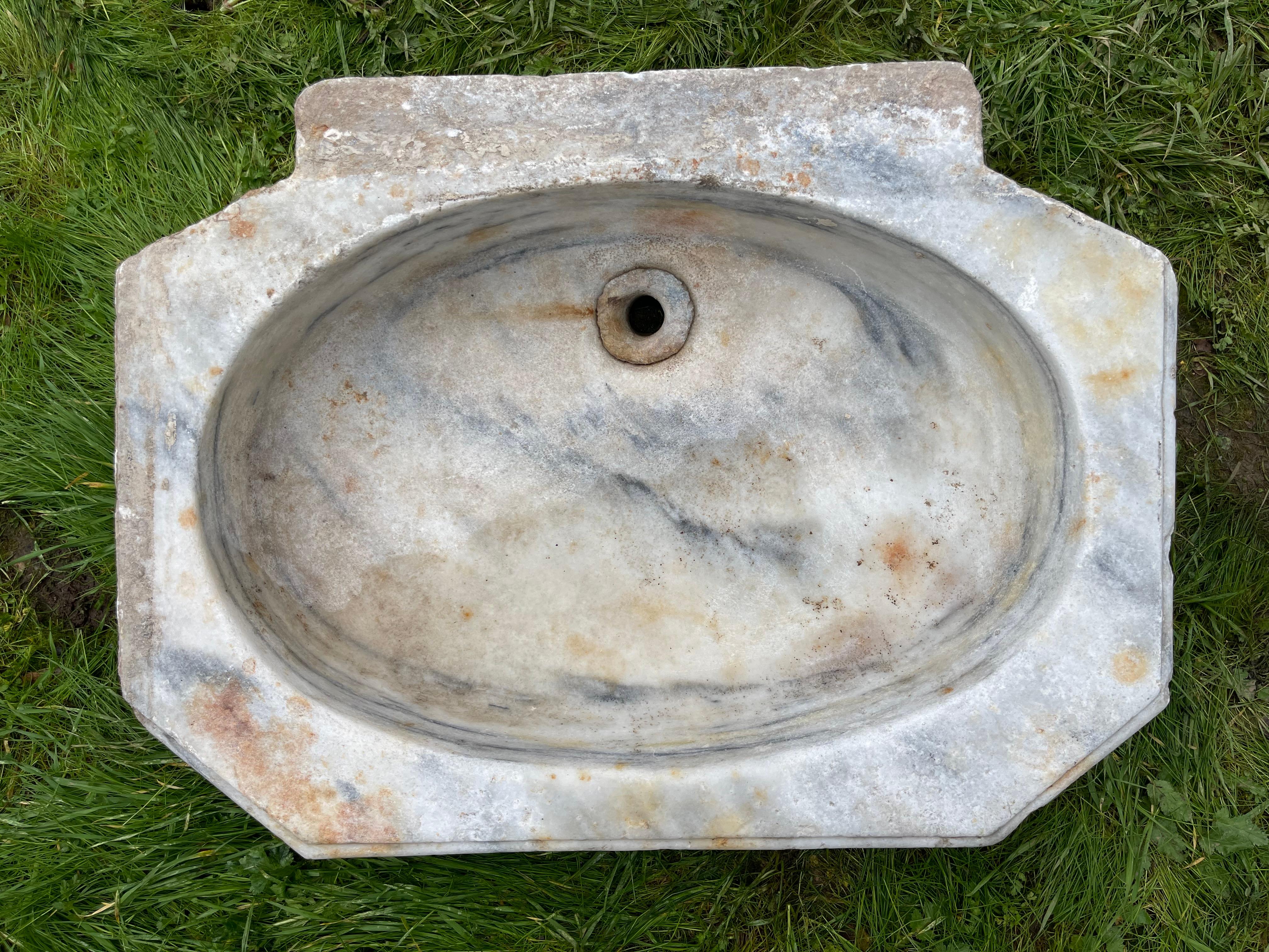 Mermer Lavabo (Lavabo en marbre) en vente 2