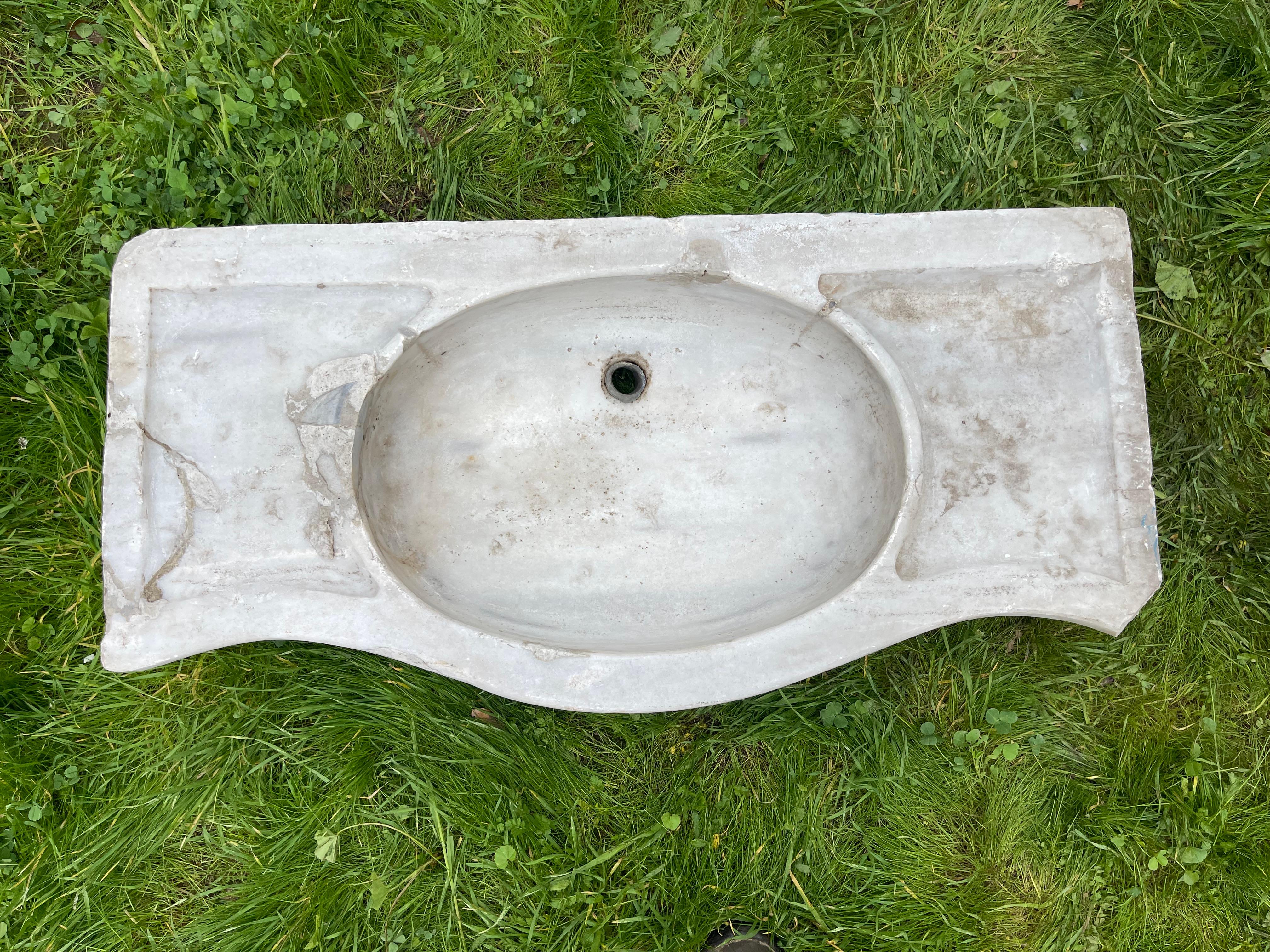 Turc Mermer Lavabo (Lavabo en marbre) en vente