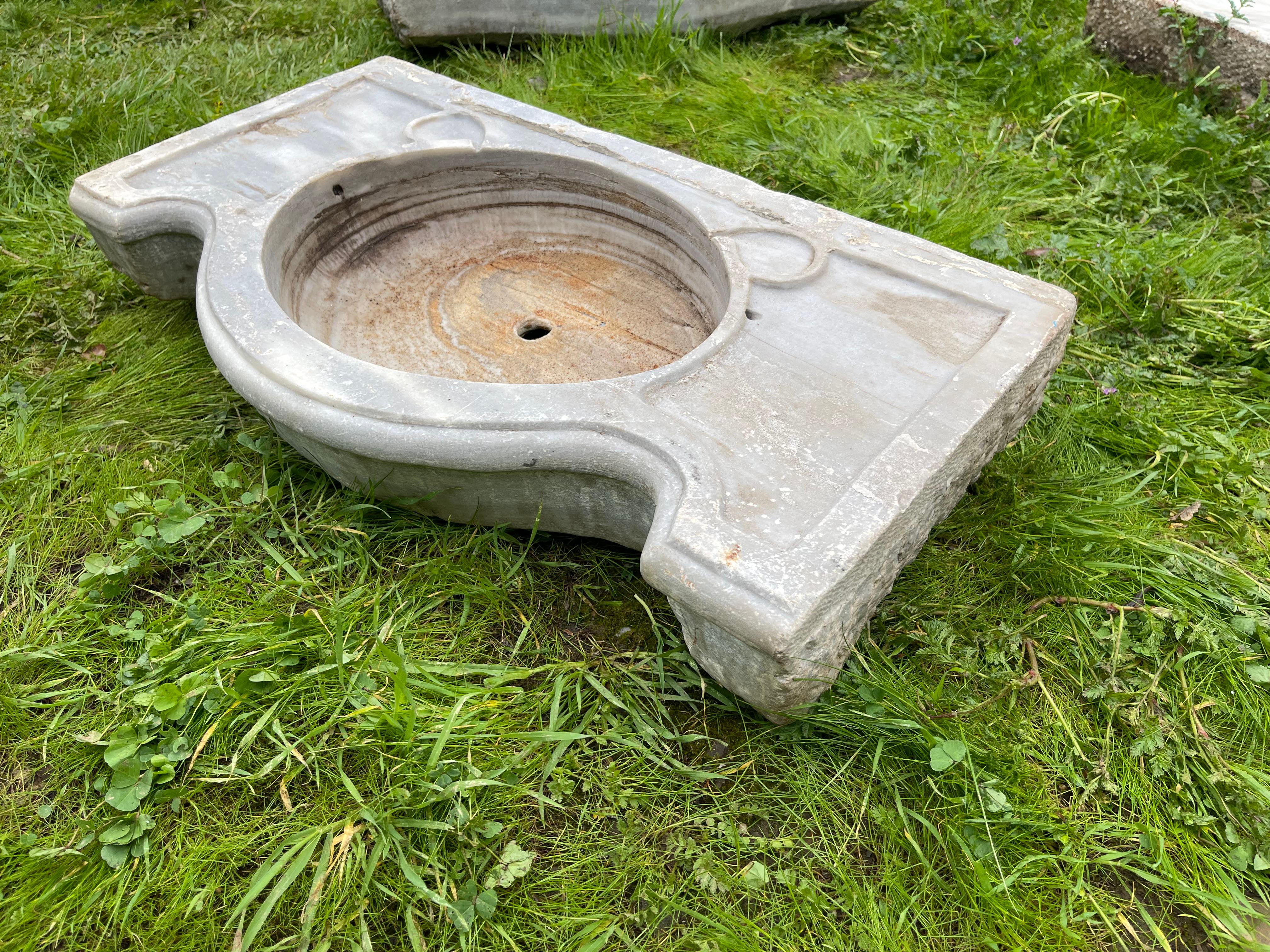 Fait main Mermer Lavabo (Lavabo en marbre) en vente