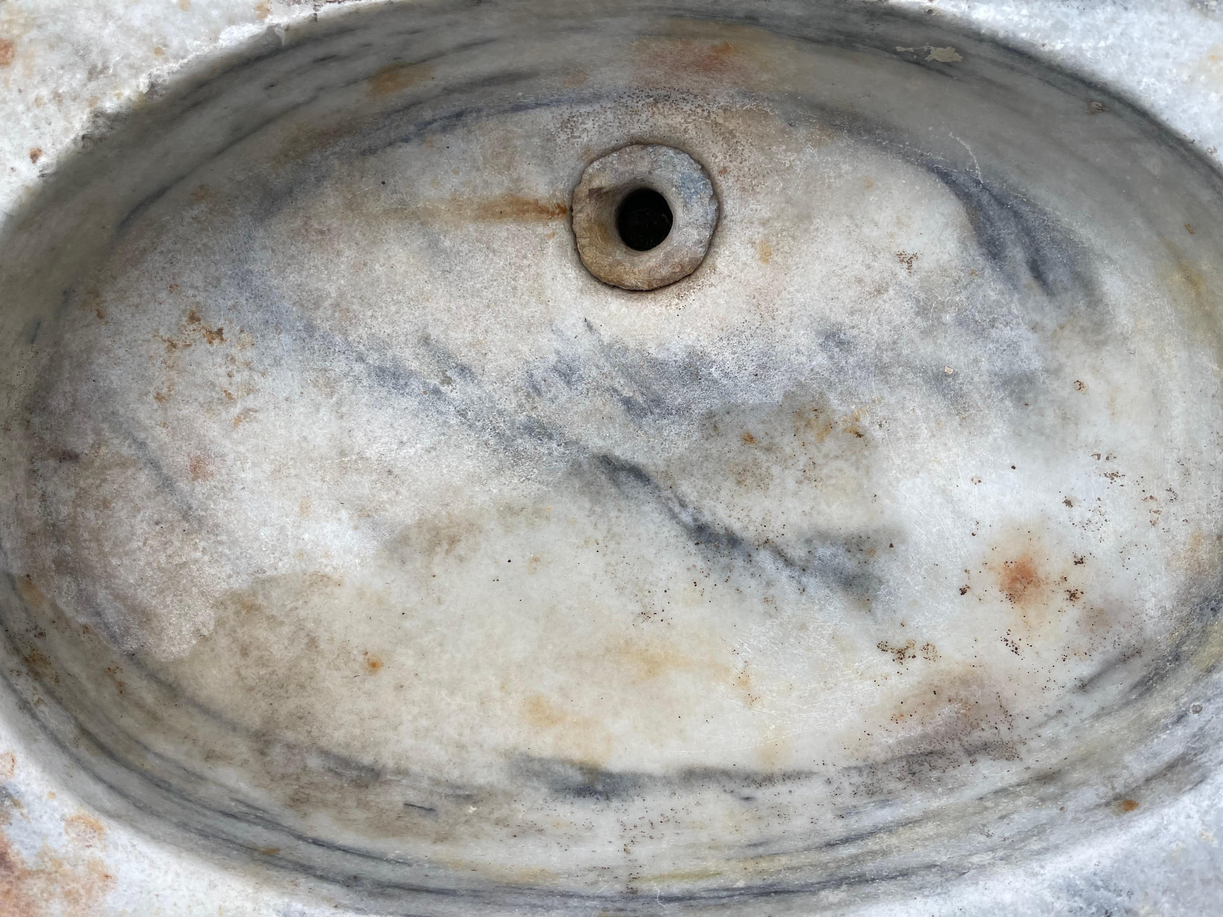 Fait main Mermer Lavabo (Lavabo en marbre) en vente