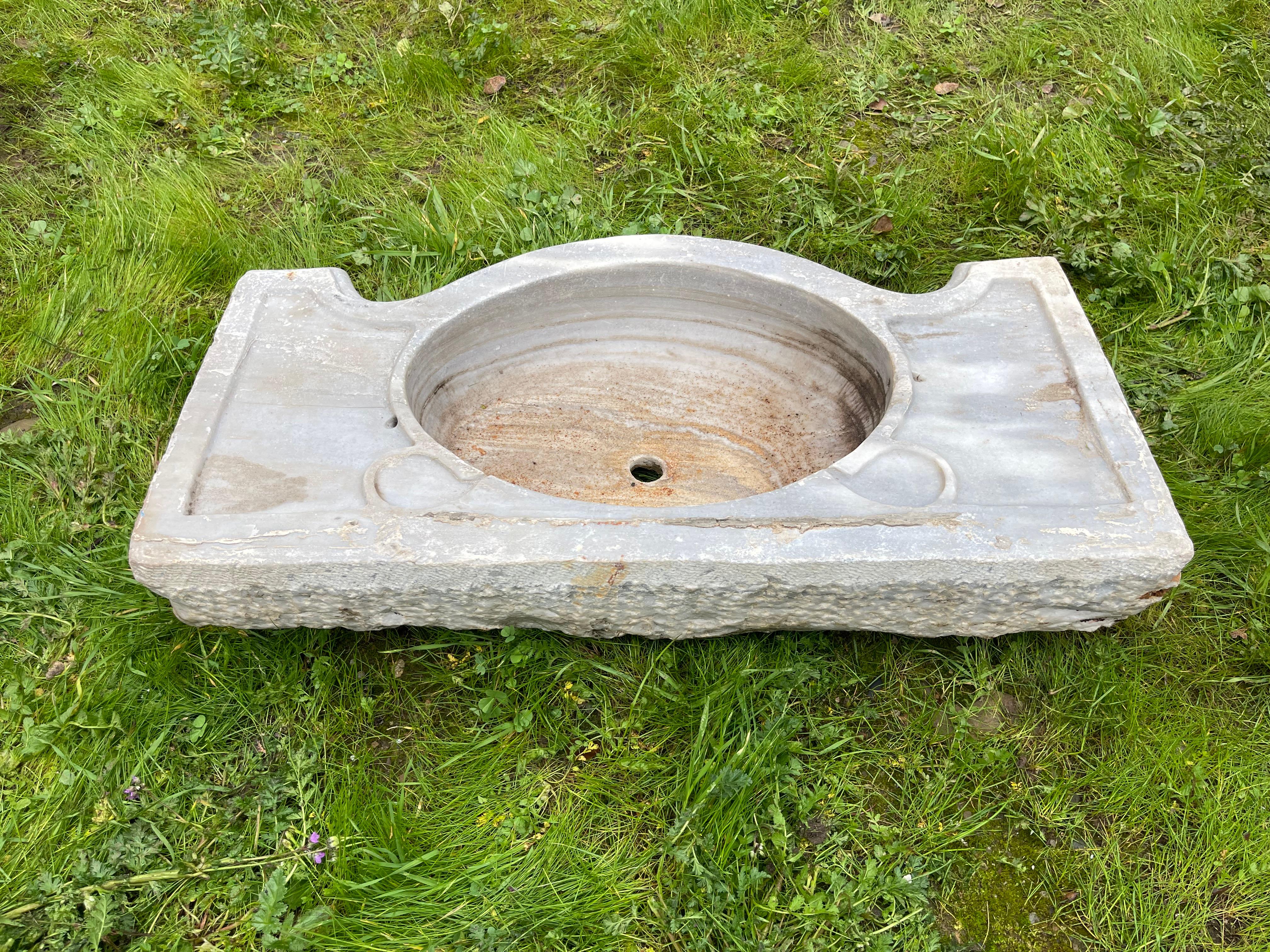 Marbre Mermer Lavabo (Lavabo en marbre) en vente