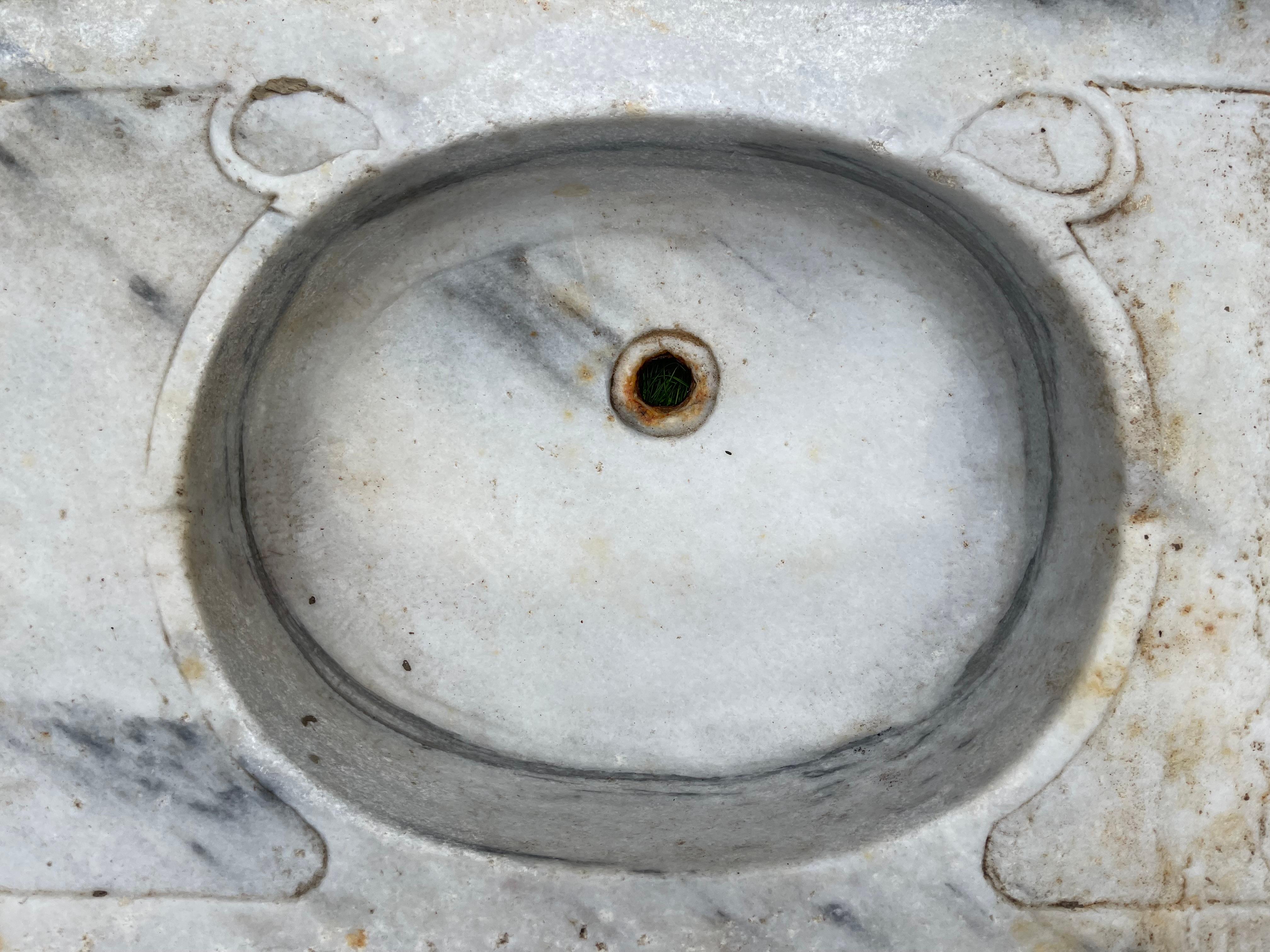 Marbre Mermer Lavabo (Lavabo en marbre) en vente