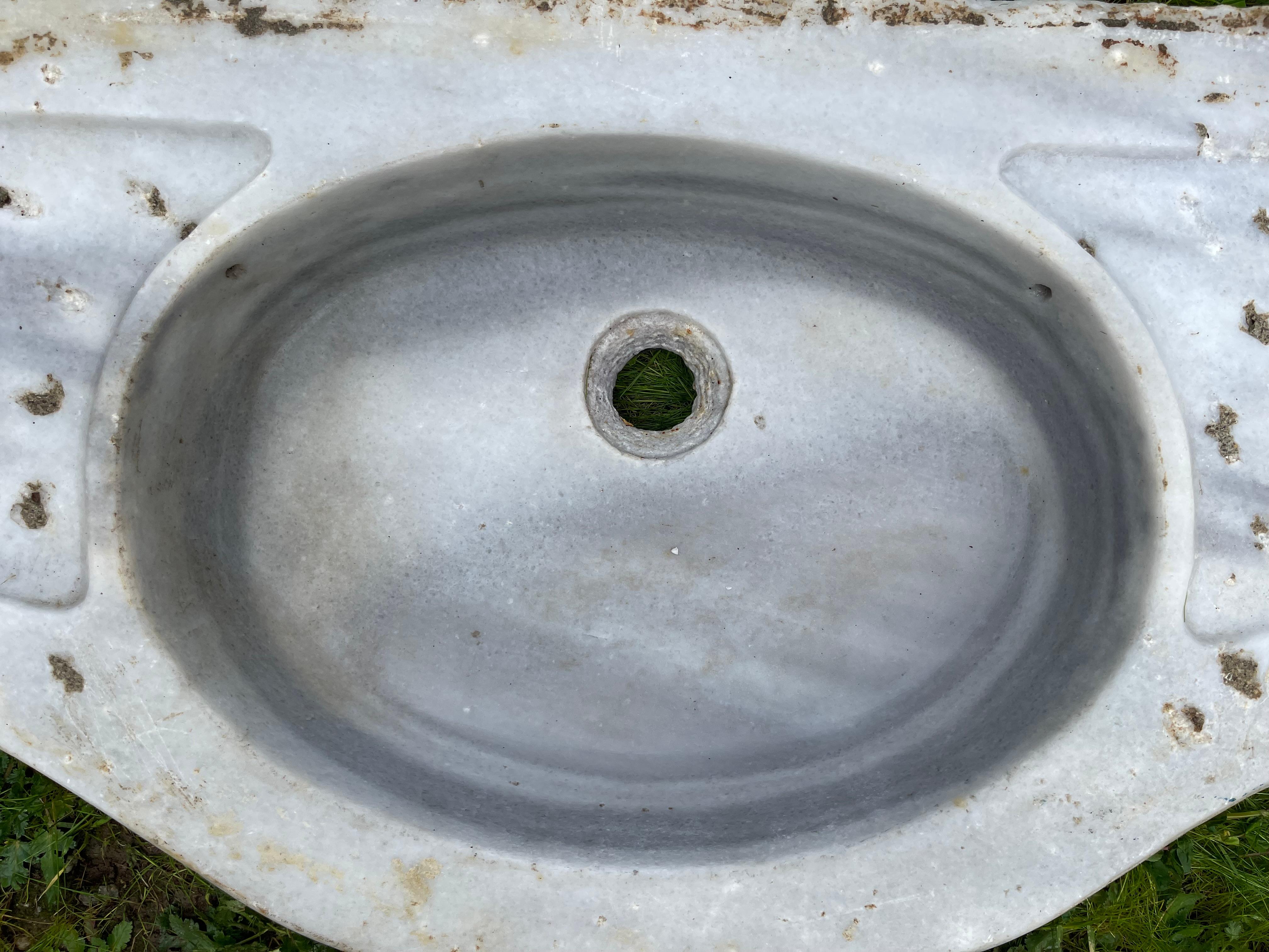 Mermer Lavabo (Lavabo en marbre) en vente 1