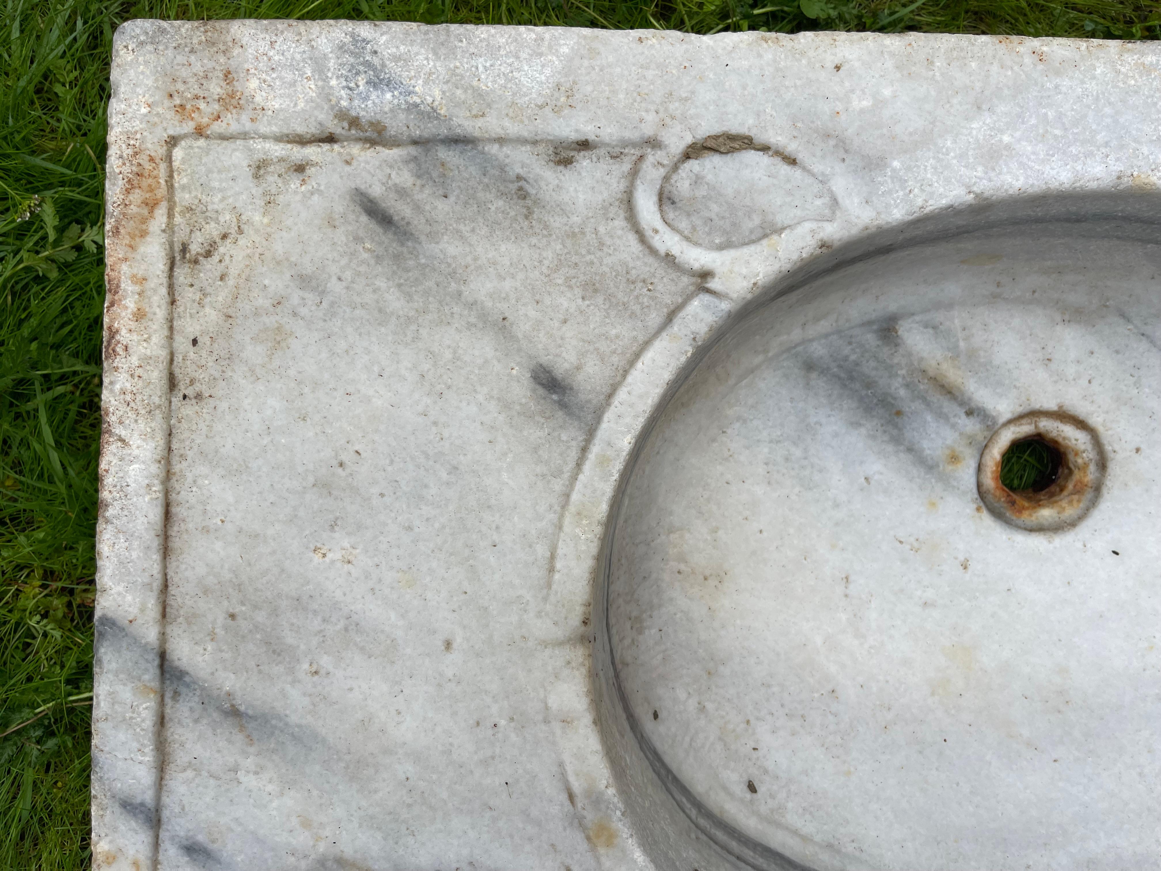 Mermer Lavabo (Lavabo en marbre) en vente 1