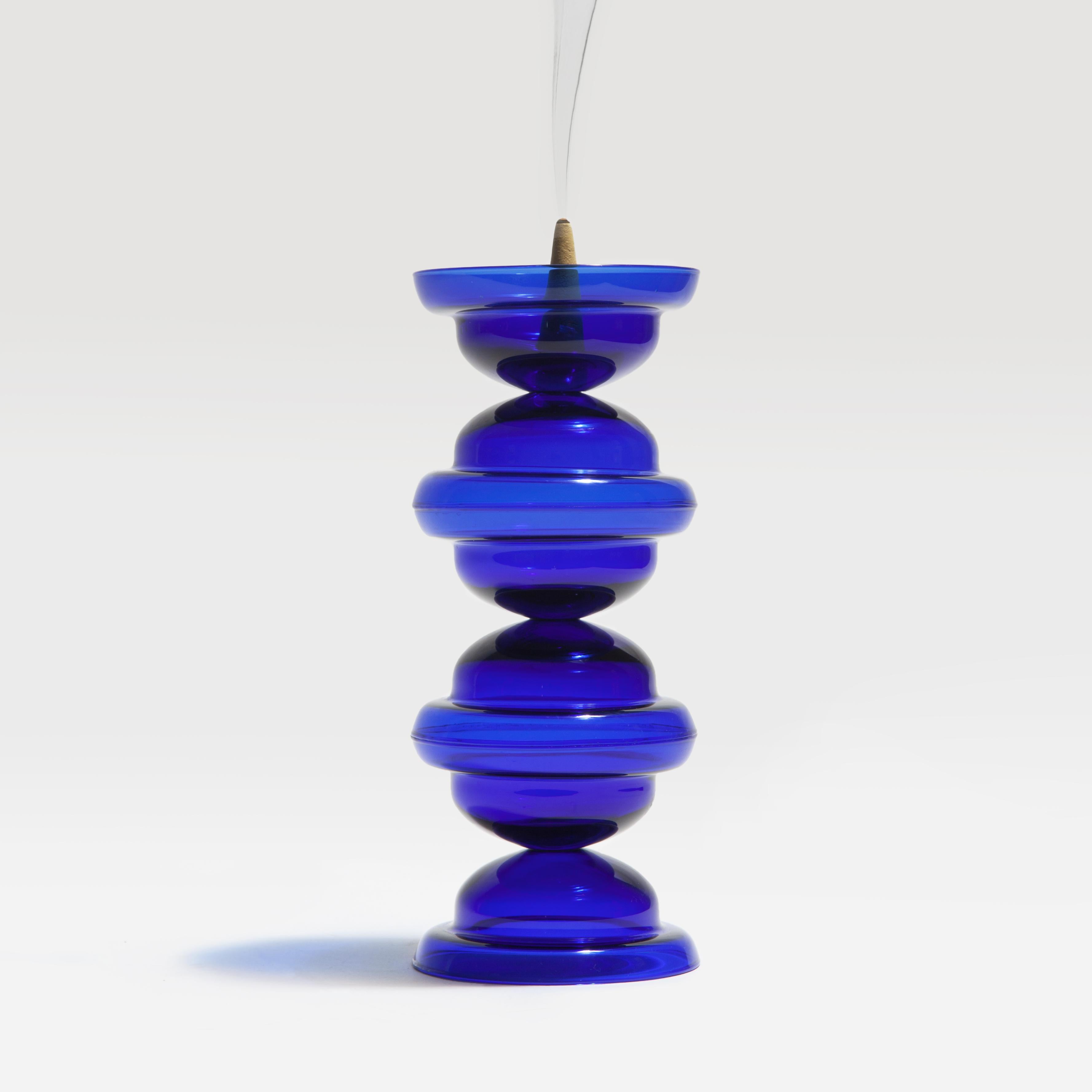 Mermerlada Estudio DNA-Vasen aus blauem und weißem Glas von BD Barcelona (Spanisch) im Angebot