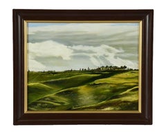 Landscape Oil Painting by Merrill Campbell Entitled “Tuscan Landscape”