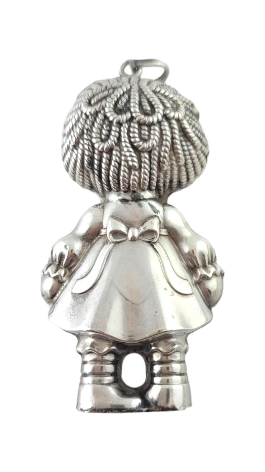 Women's Merrill & Co Inc. 1975 Bobbs Sterling Silver Raggedy Ann Ornament #17903