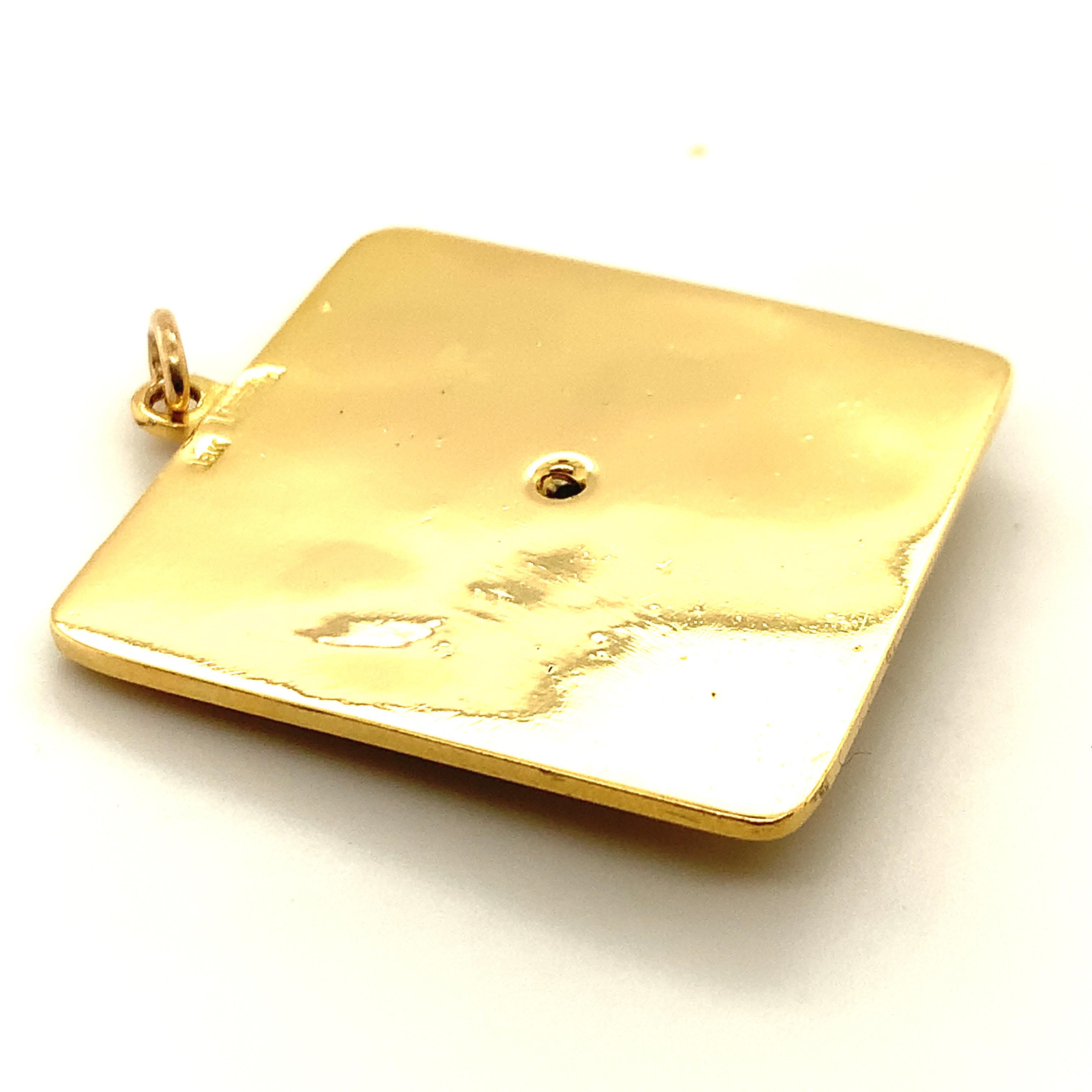 Merrin Love Charme aus Gold mit Emaille und Diamanten im Zustand „Hervorragend“ im Angebot in New York, NY