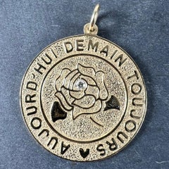 Merrin Today Tomorrow Always Diamond Rose Pendentif d'amour en or jaune 14 carats