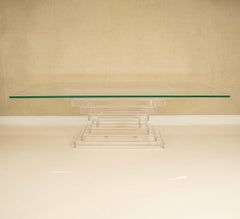 Merritt-Emanuel Ltd. Lucite Glass Dining Table