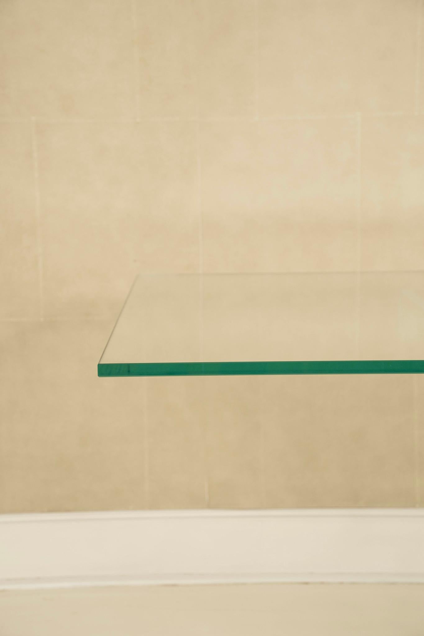 Merritt-Emanuel Ltd. Lucite-Glas-Esstisch im Zustand „Gut“ im Angebot in Houston, TX