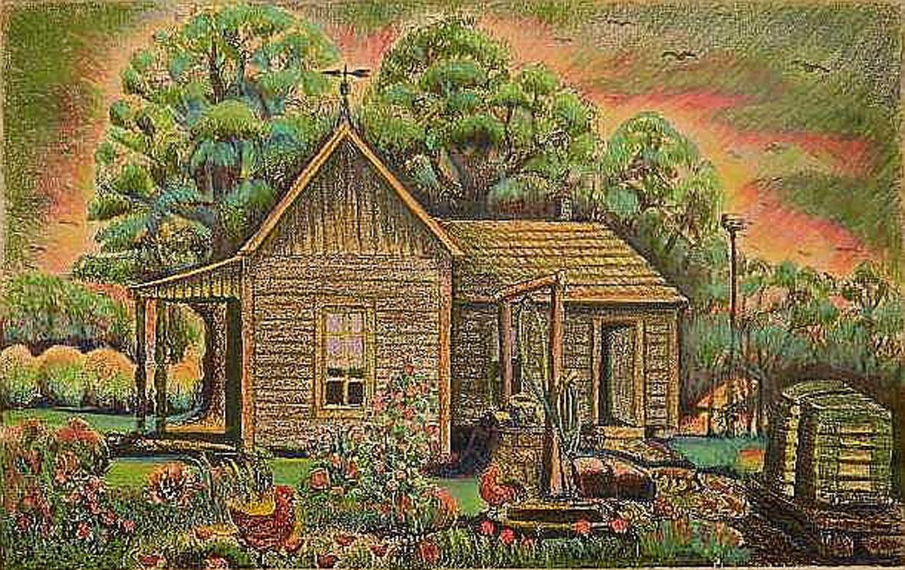 Merritt Mauzey Landscape Print – THE HOME PLACE