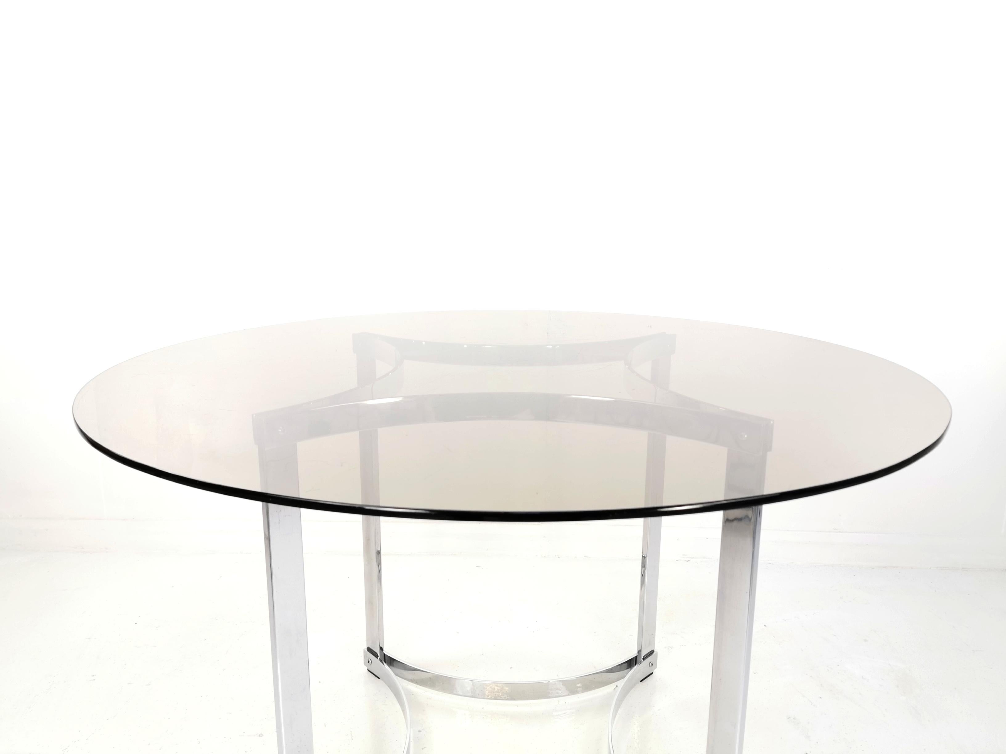 Merrow Associates dining table

A Merrow Associates chrome base and glass top dining table.

Designed by Richard Young, circa 1970s.

Merrow associates produced many outstanding British midcentury pieces throughout the 1960s and 1970s and