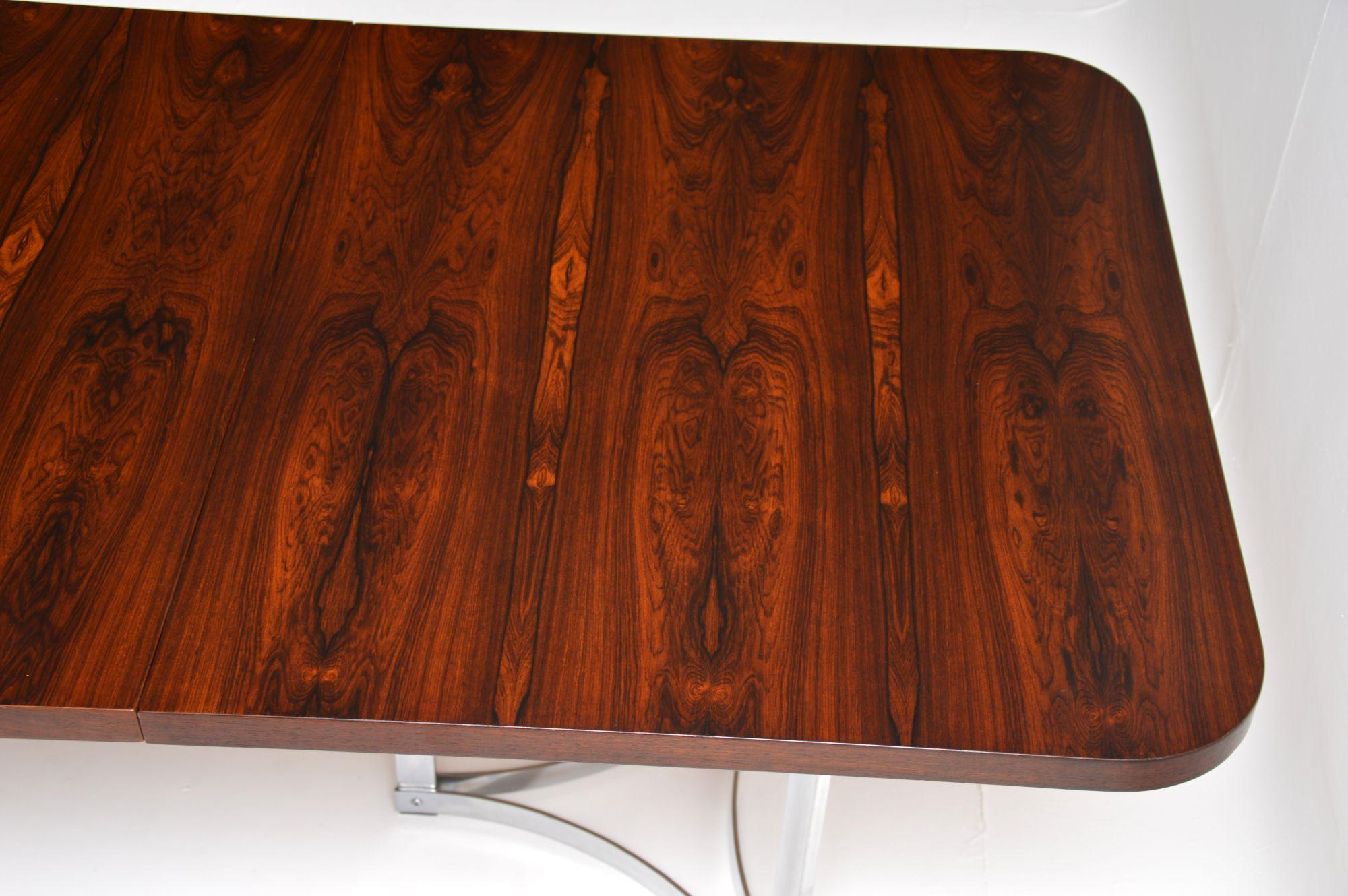 Merrow Associates Dining Table in Wood & Chrome 1