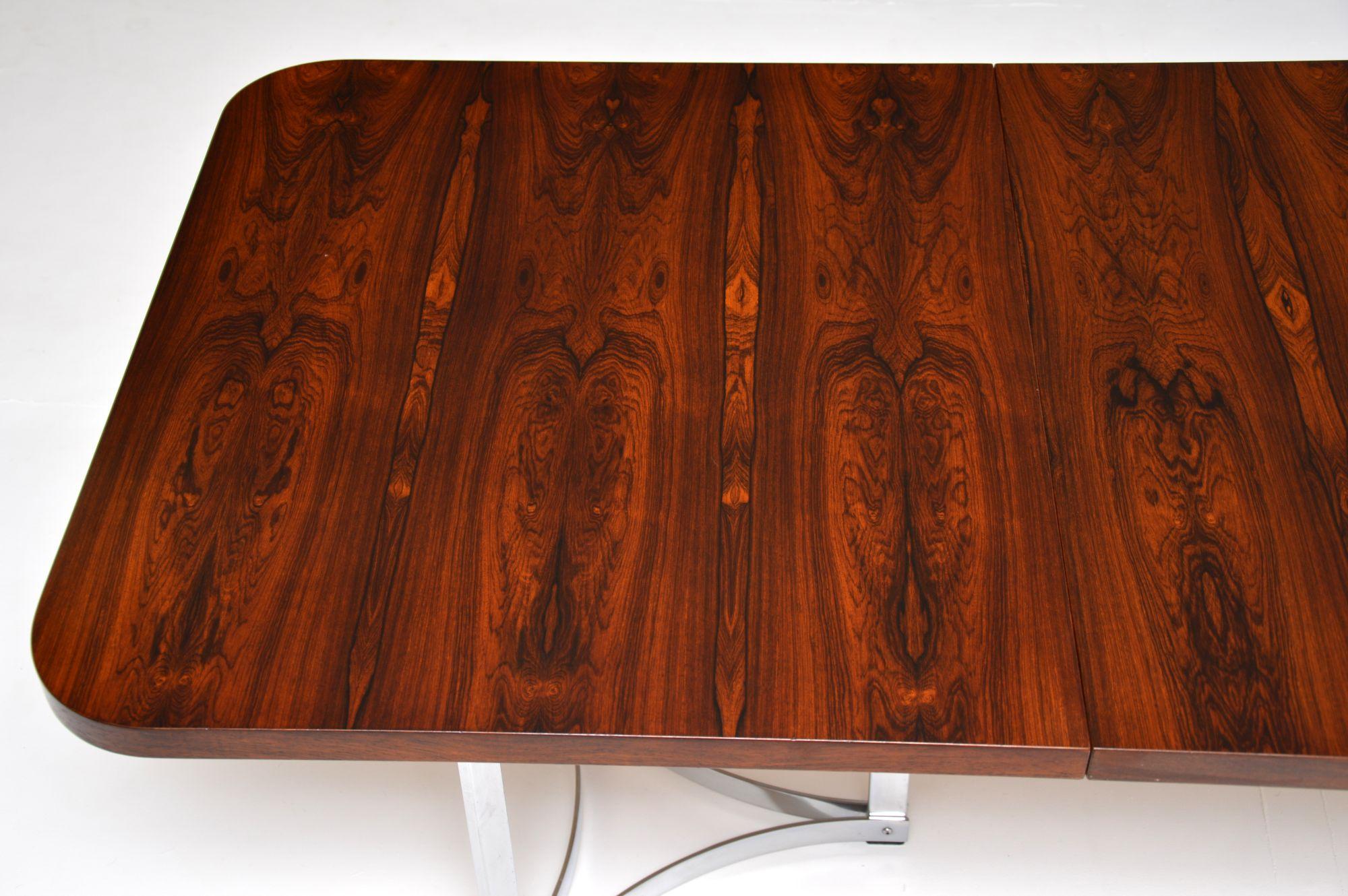 Merrow Associates Dining Table in Wood & Chrome 3