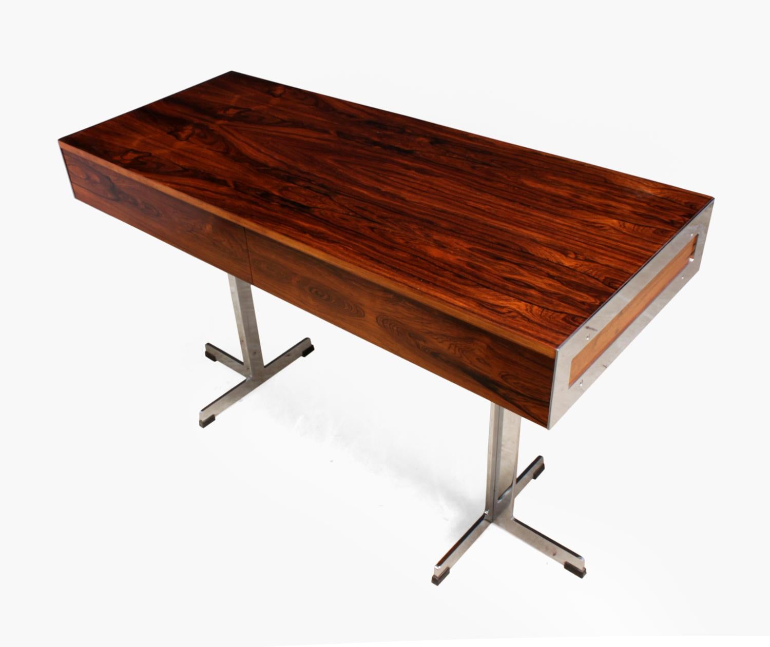 Chrome Merrow Associates Rosewood Desk