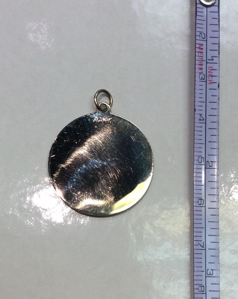 14 Karat Gold Plated Orange Glitter Enamel Inlay Dotted Wheel Bead Charm main image 1