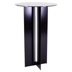 Mers Cafe Table in Black Aluminum 