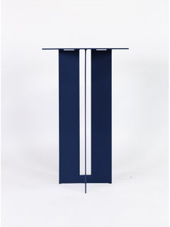 Mers Cafe Table in Pacific Blue Aluminum