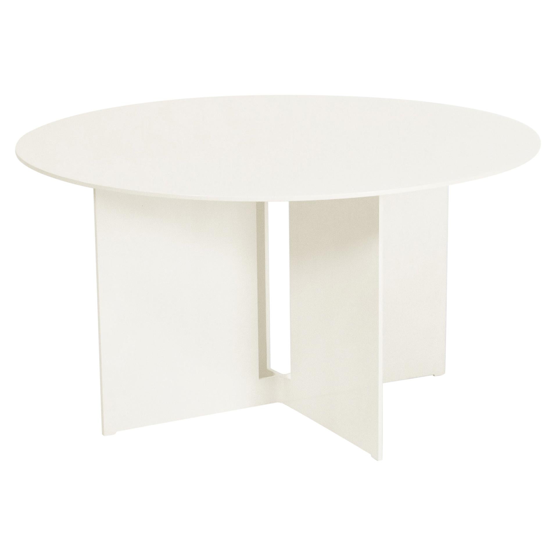 Mers Coffee Table in Cream Aluminum 