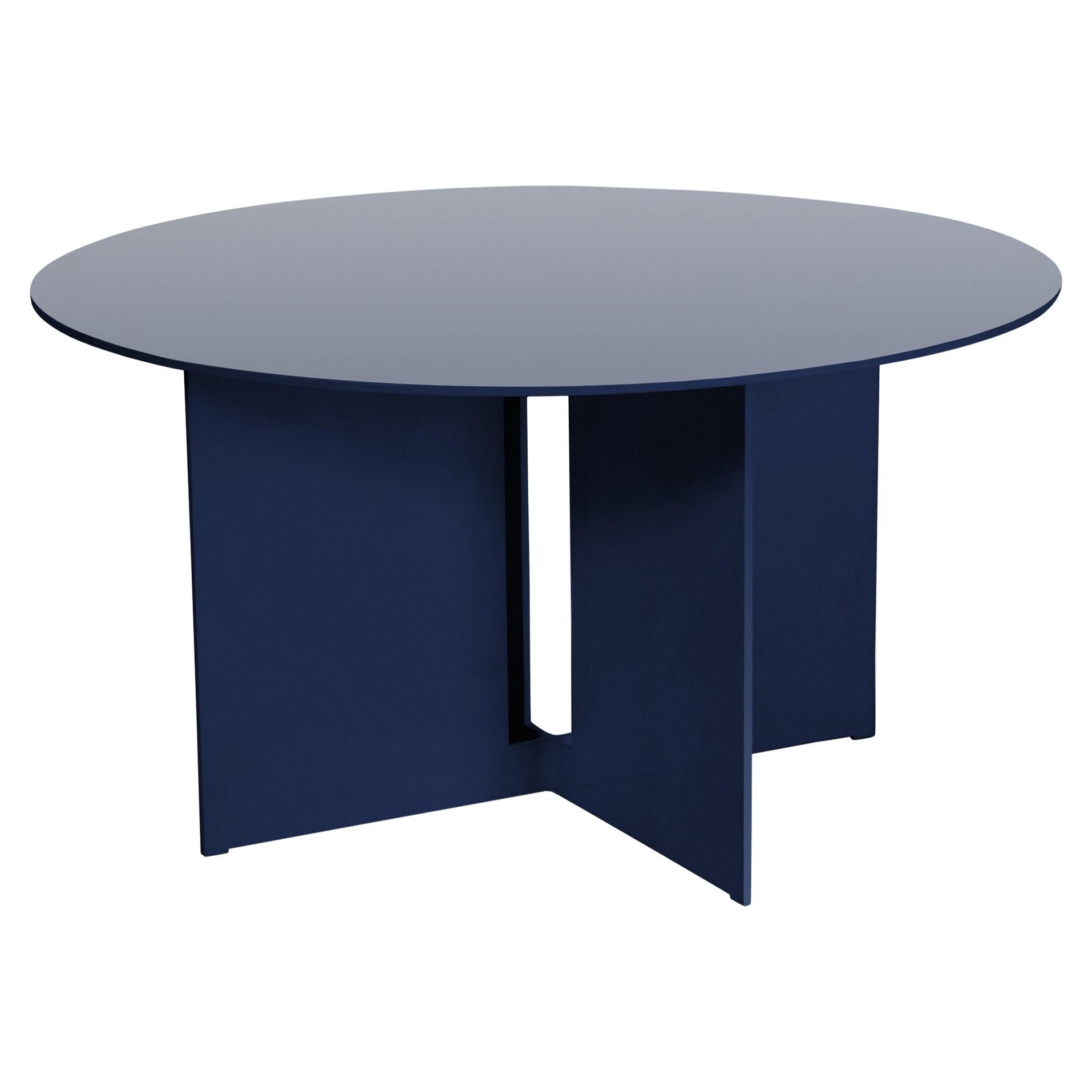 Mers Coffee Table in Pacific Blue Aluminum 