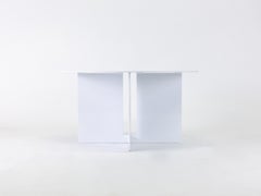 Mers Coffee Table in White Aluminum