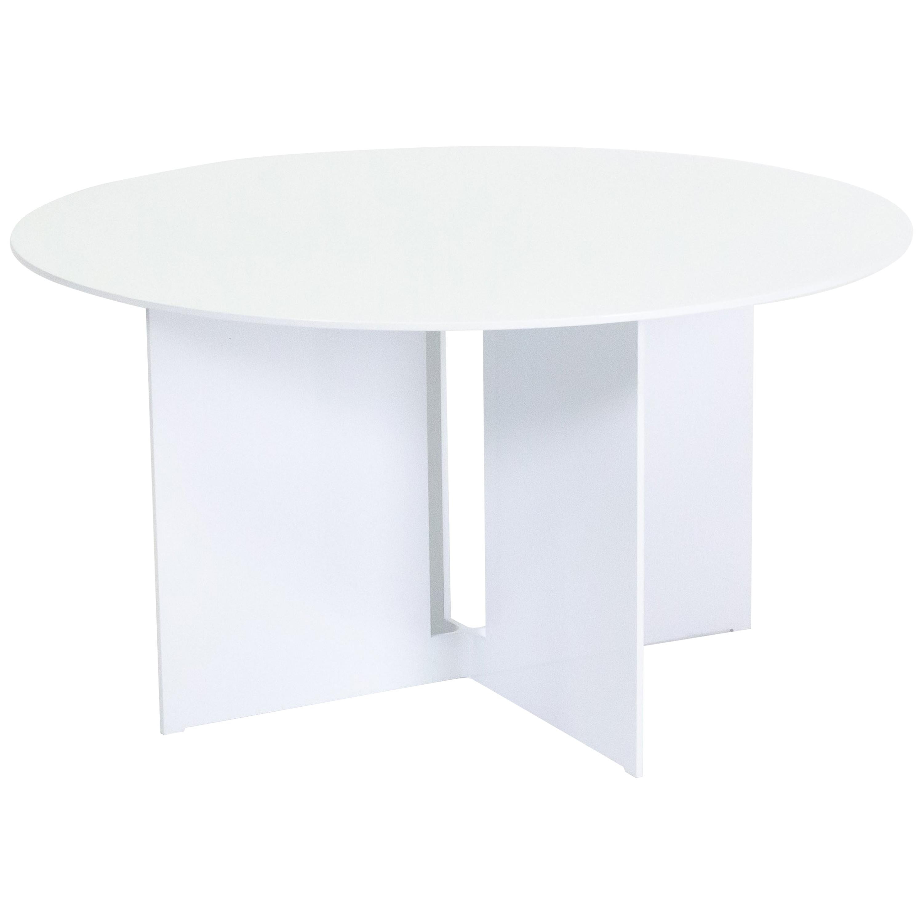 Mers Coffee Table in White Aluminum 