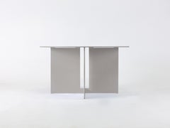 Mers Coffee Table in Aluminum Satin