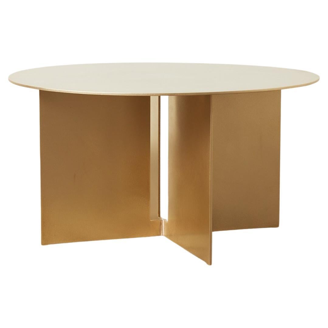 Mers Coffee Table in Satin Bronze For Sale