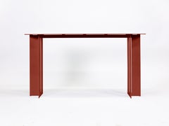Mers Console Table in Ochre Aluminum