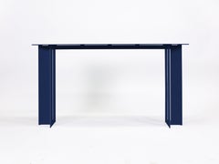 Mers Console Table in Pacific Blue Aluminum