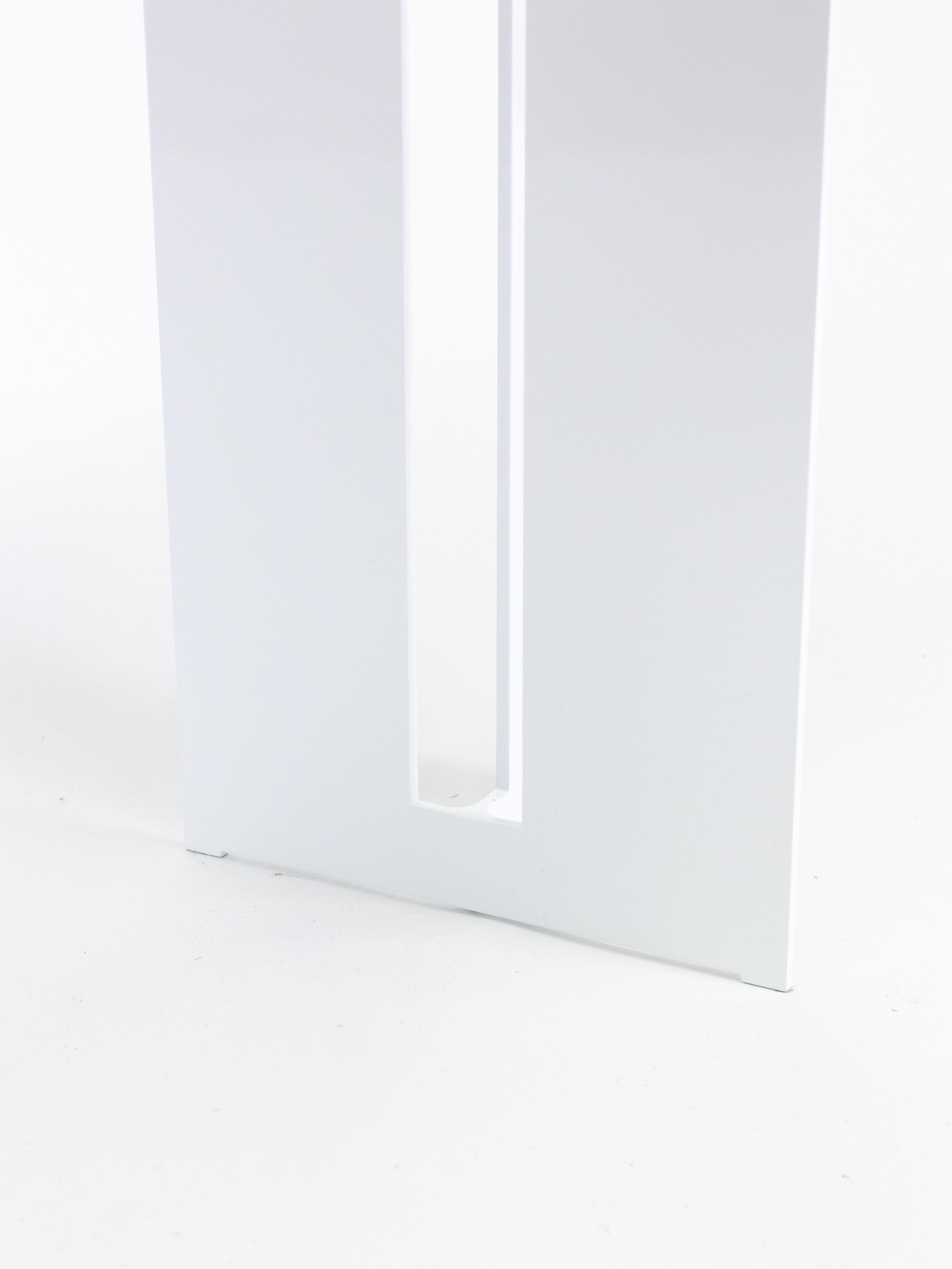 Mers-Konsolentisch aus weißem Aluminium  (Moderne) im Angebot